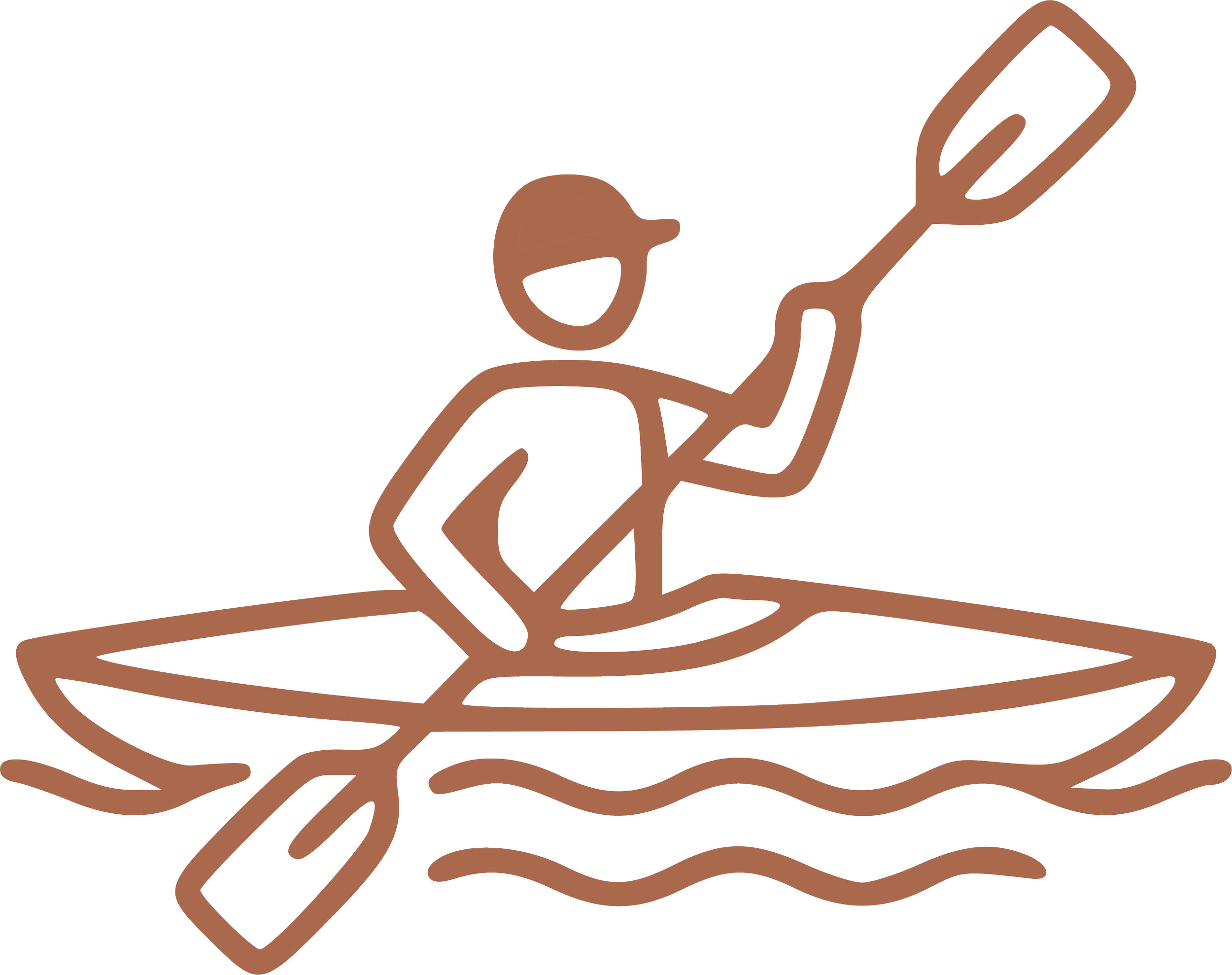 Outline drawing of a person holding a shovel, standing on an uneven ground surface.