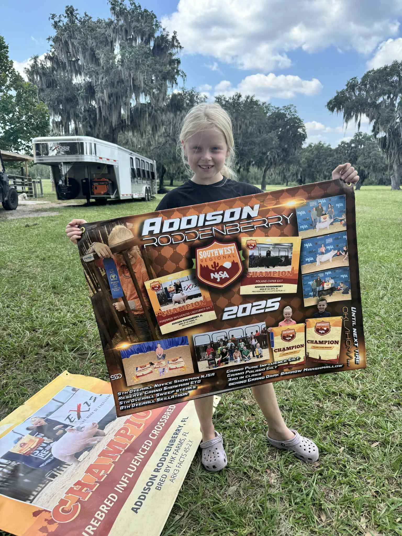For the Exhibitor who had a Stellar Season with that special Breeding or Market project - our Exhibitor Banners showcase those Memories for years to come! Available in a variety of sizes and completely customized with your color, theme and design re