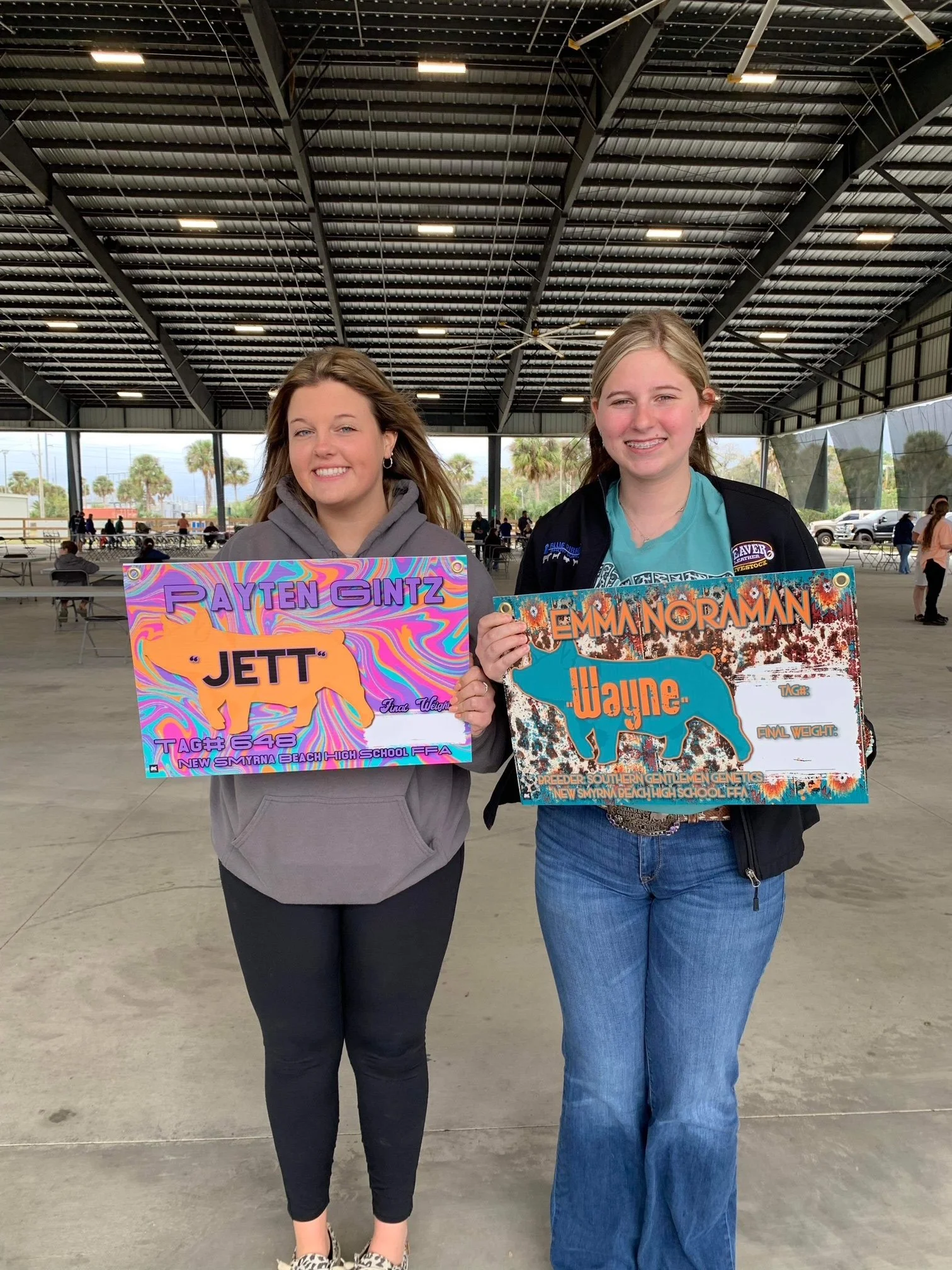 livestock stall signs