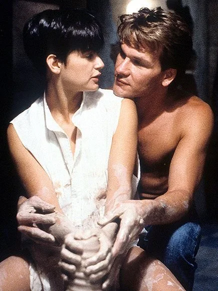 pottery wheel scene from the movie Ghost with Demi Moore and Patrick Swayze
