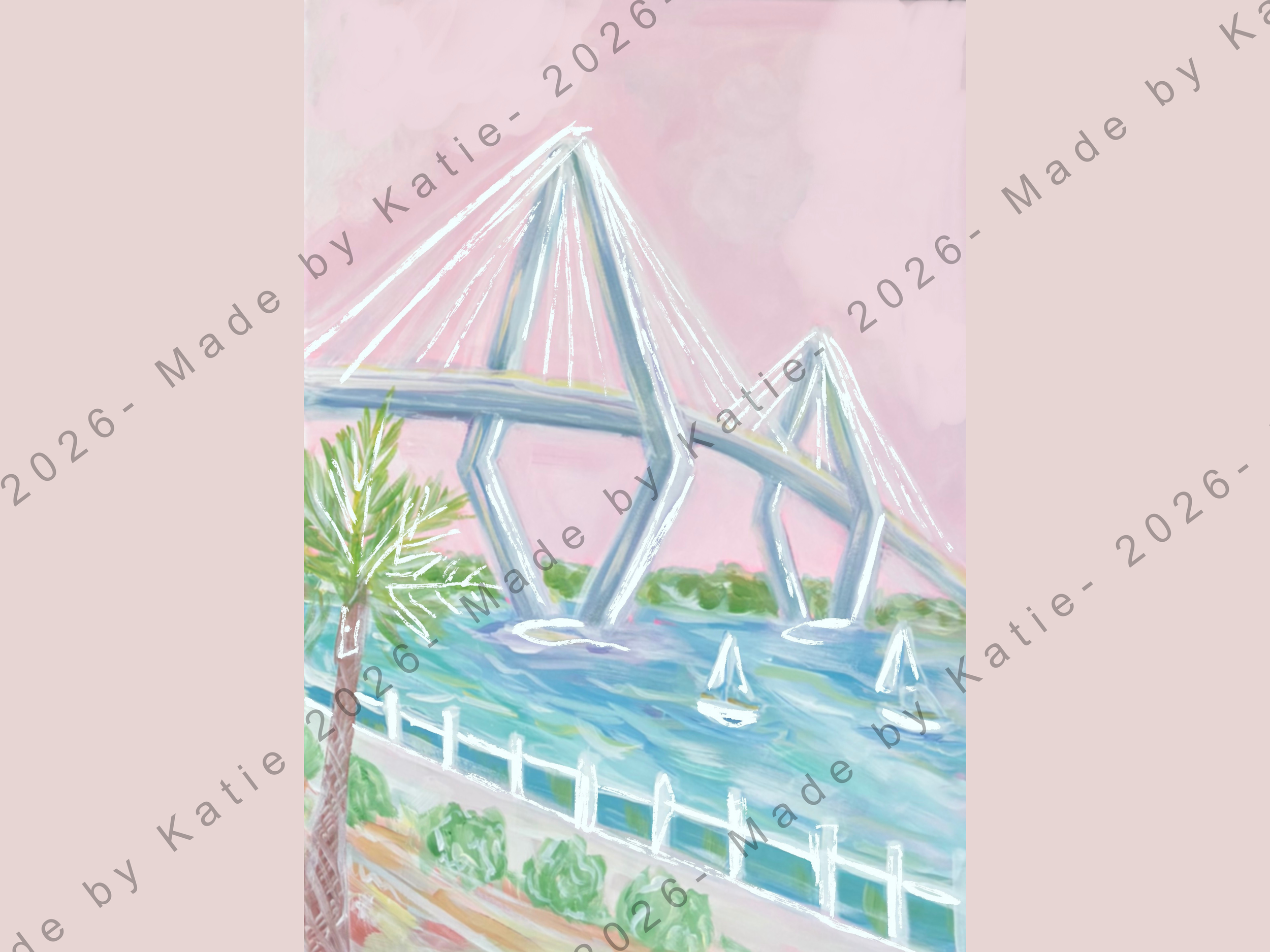 Charleston's Cooper River Bridge Print