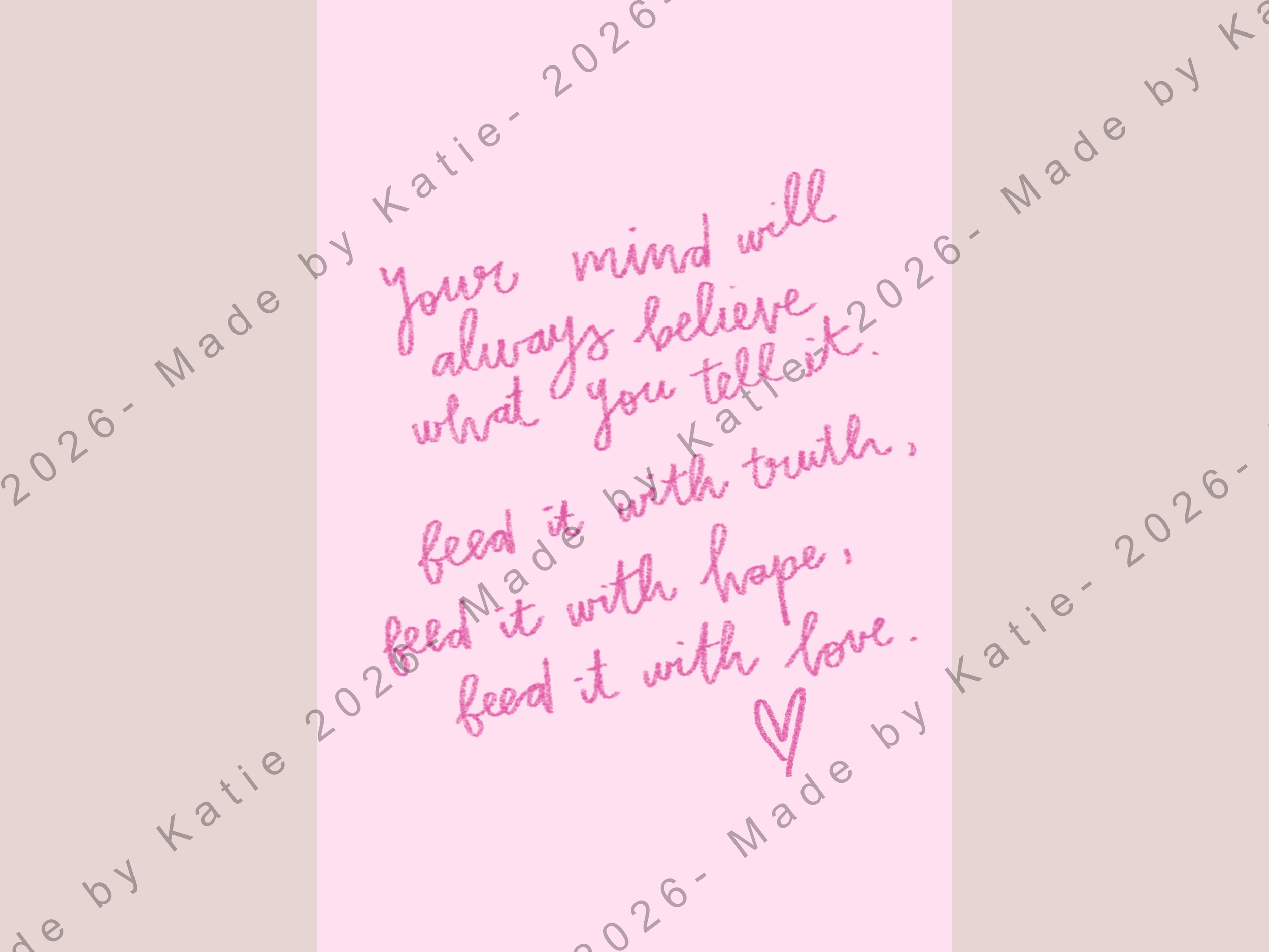With Love Print