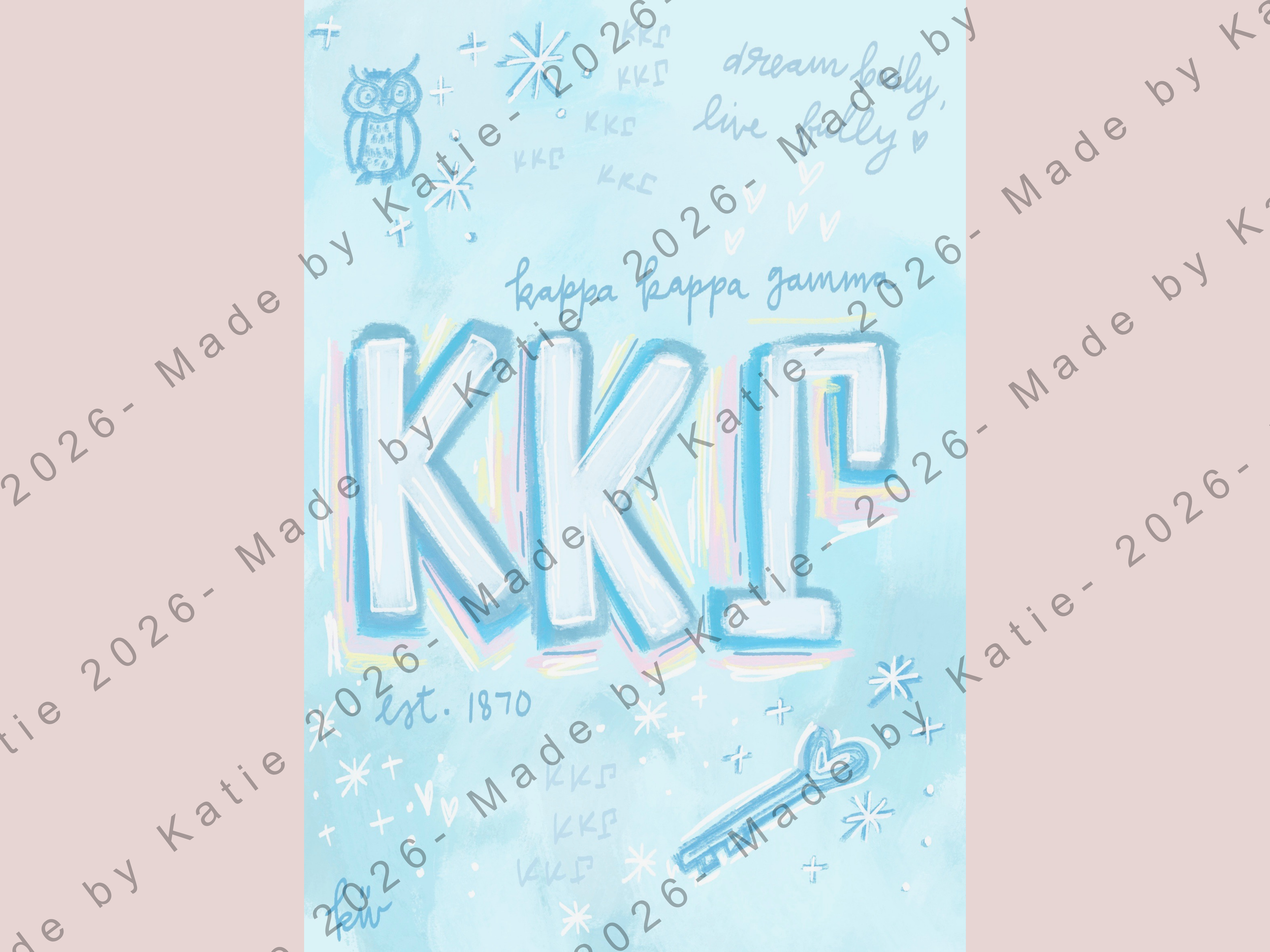 Kappa Kappa Gamma Print - MBKT Sorority Collection