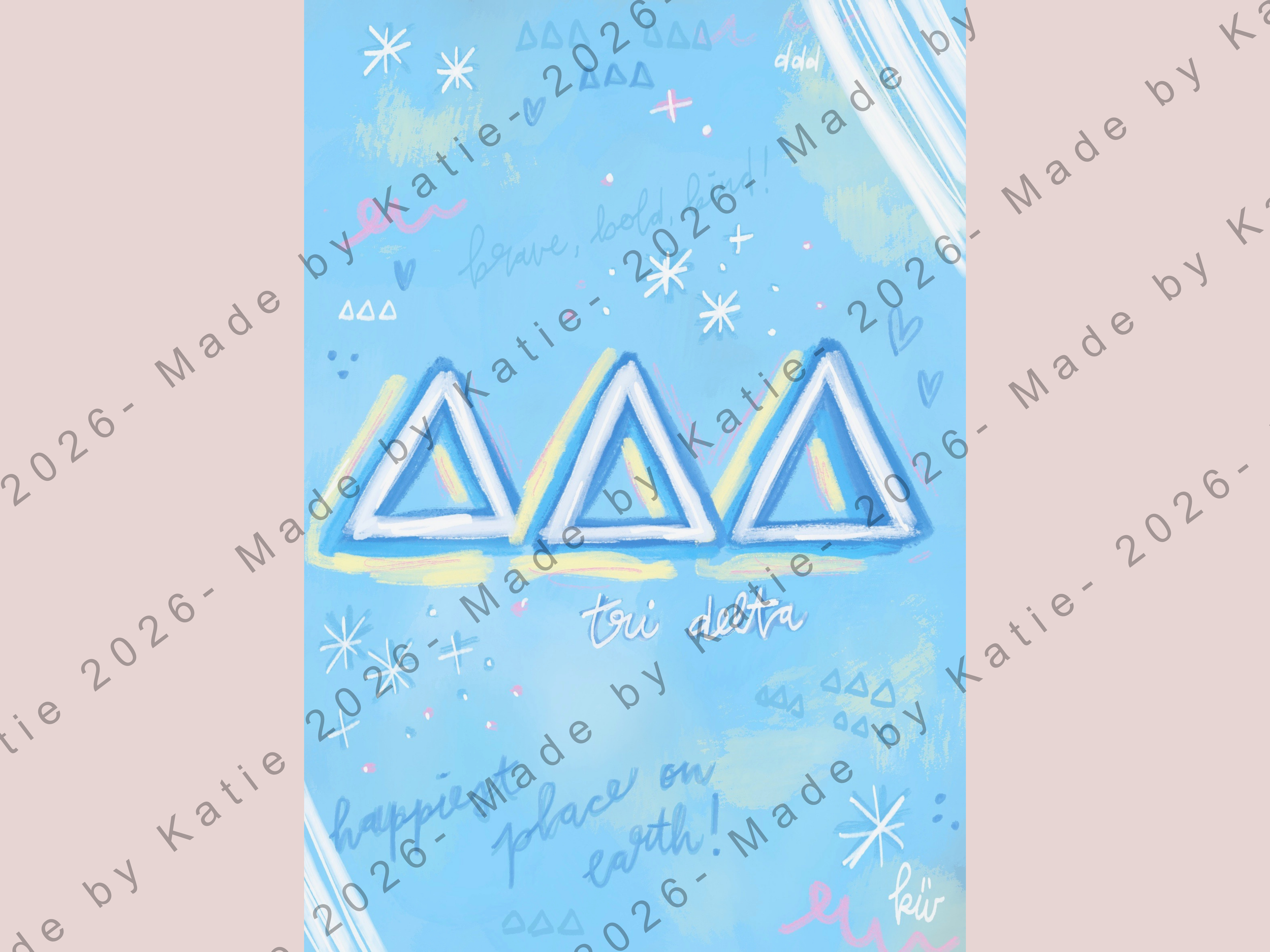 Tri Delta Print- MBKT Sorority Collection