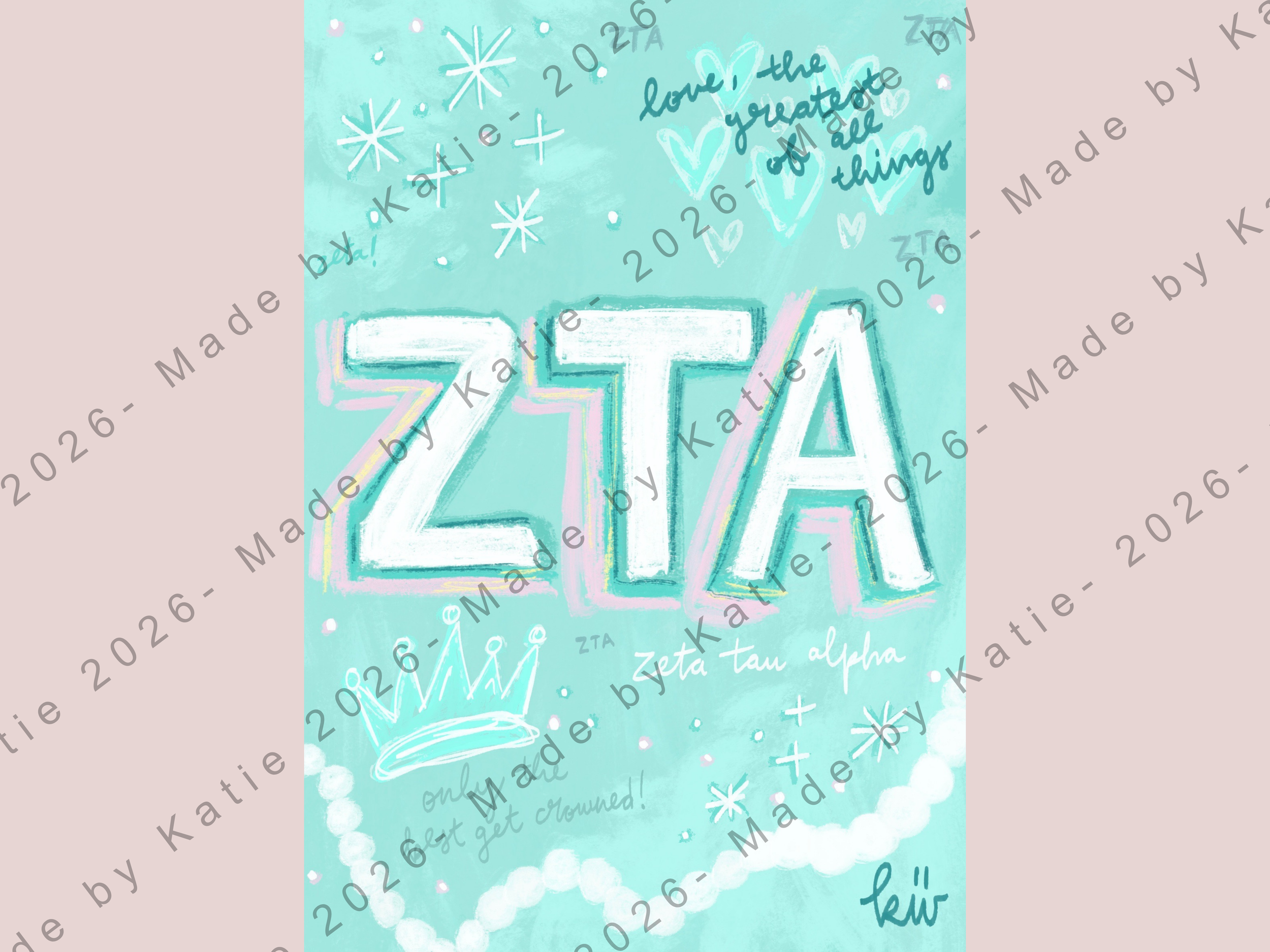 Zeta Tau Alpha Print - MBKT Sorority Collection