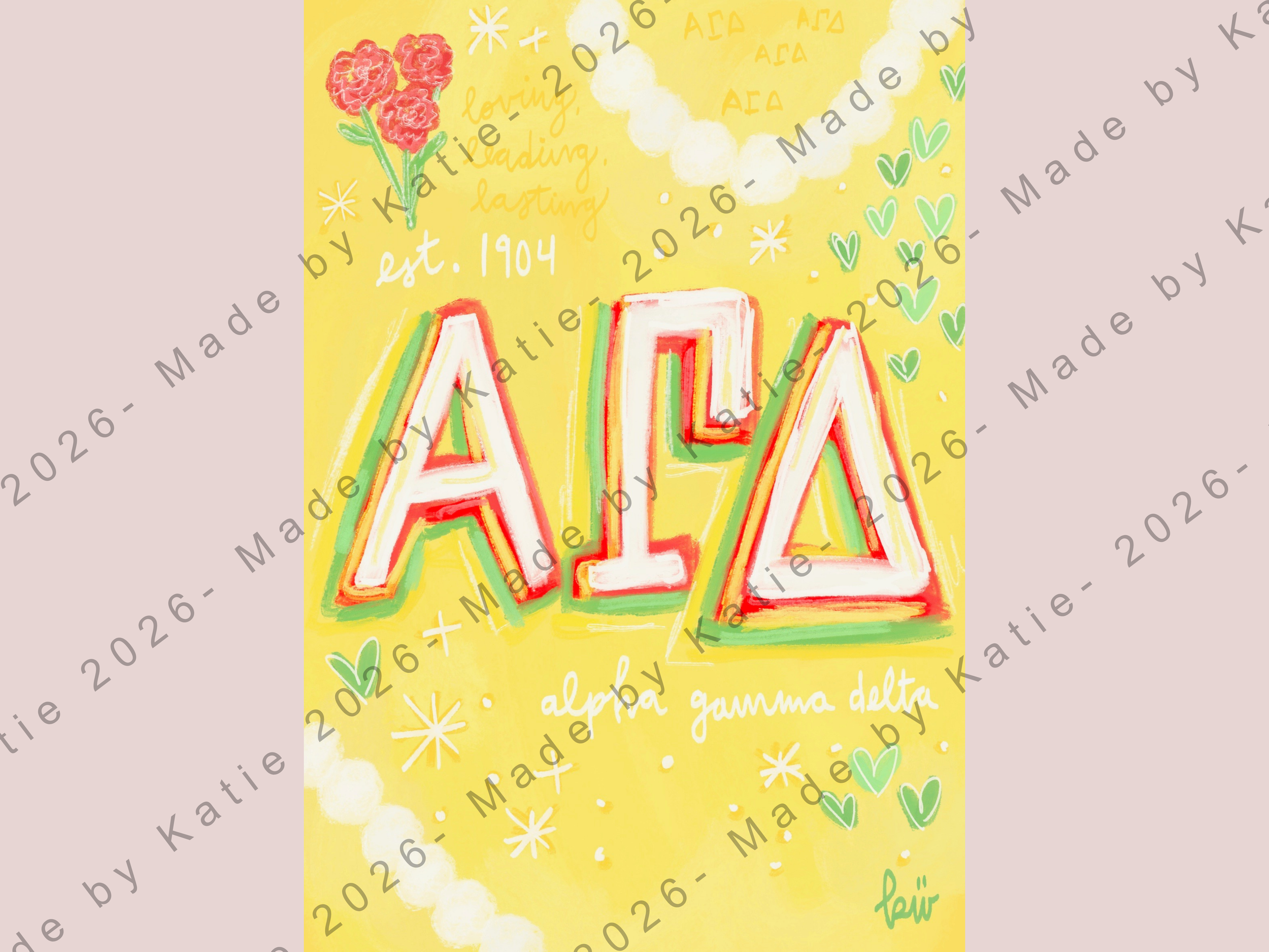 Alpha Gamma Delta Print- MBKT Sorority Collection