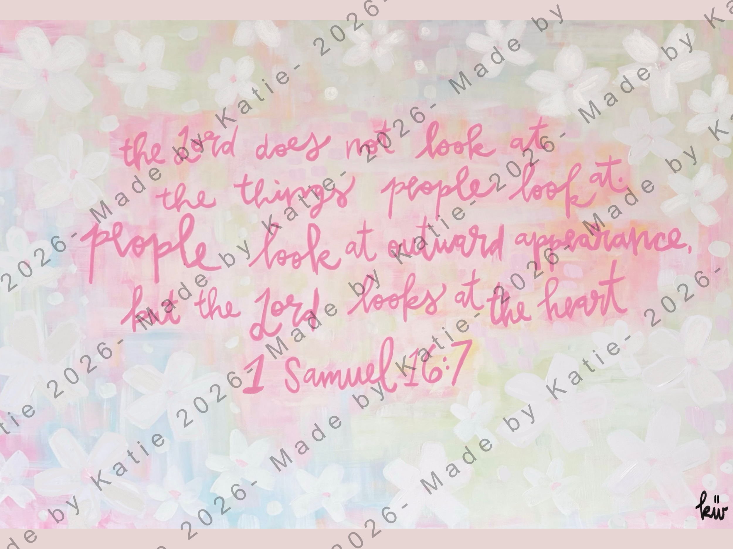 Samuel 16:7 Print