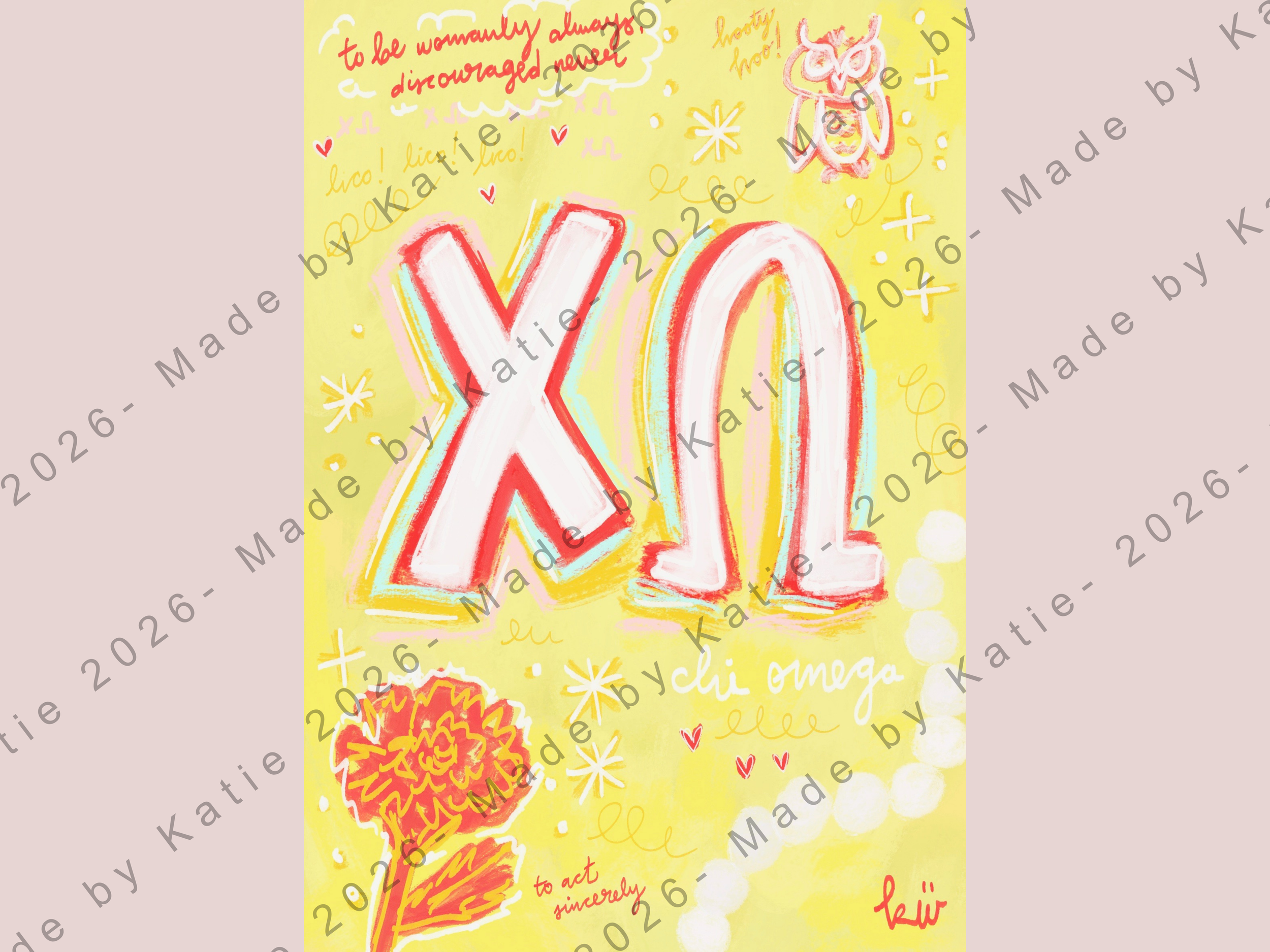 Chi Omega Print - MBKT Sorority Collection