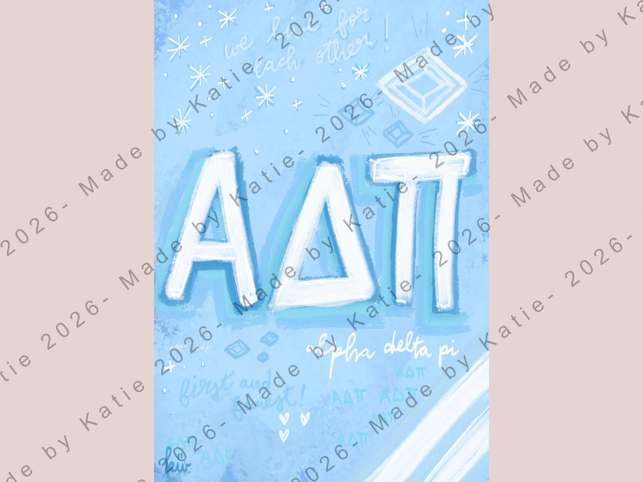 Alpha Delta Pi Print - MBKT Sorority Collection