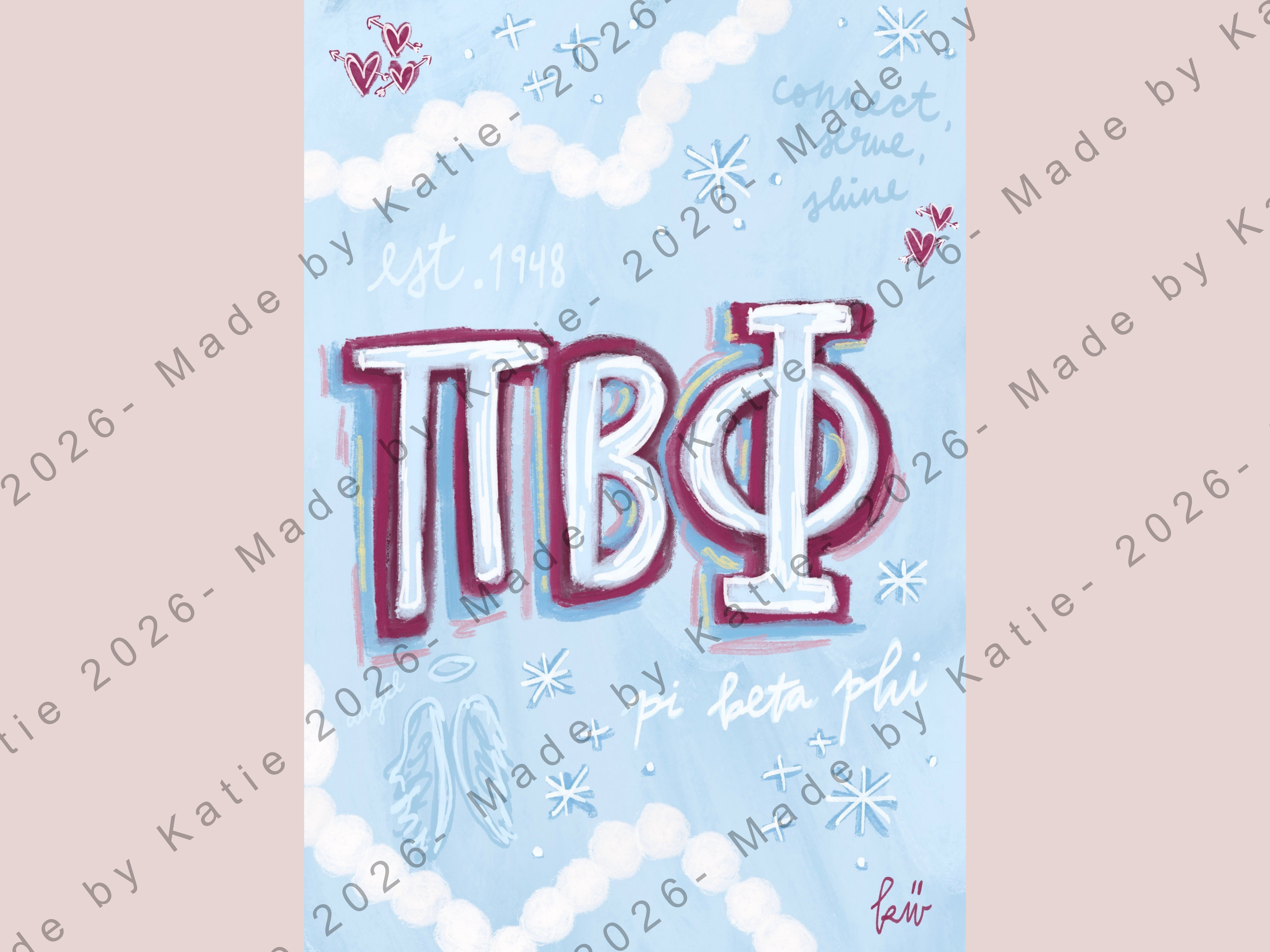 Pi Beta Phi Print - MBKT Sorority Collection