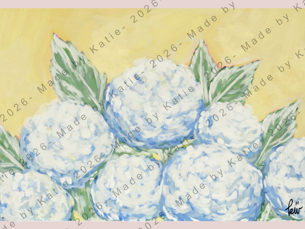 Late Afternoon Hydrangea Print