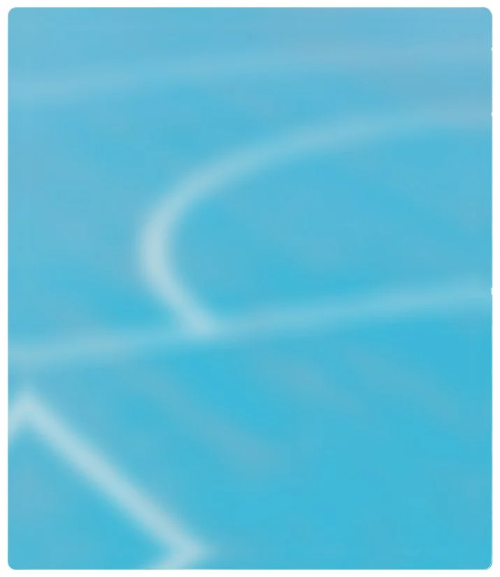Close-up of a blurred blue basketball court