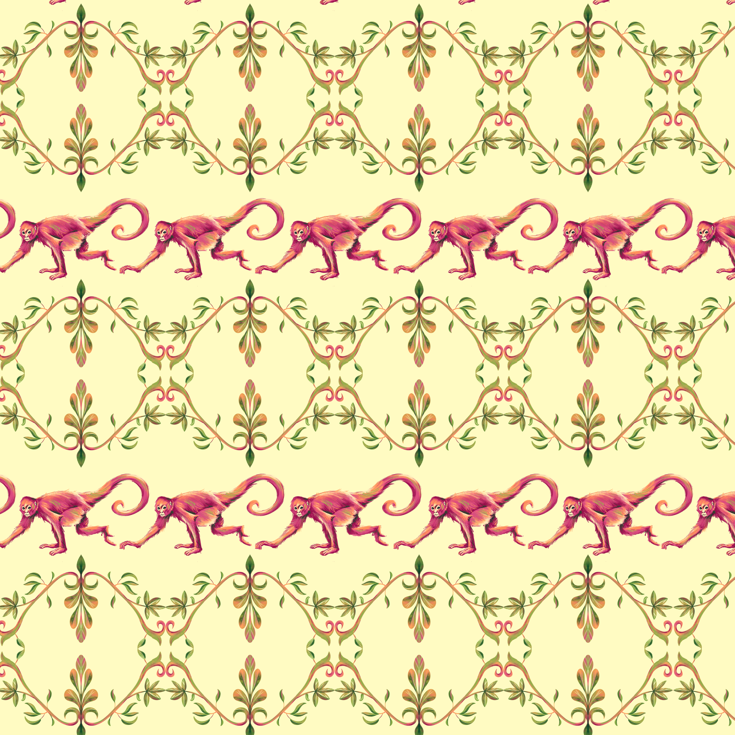 monkey pajama party- monkey row.png