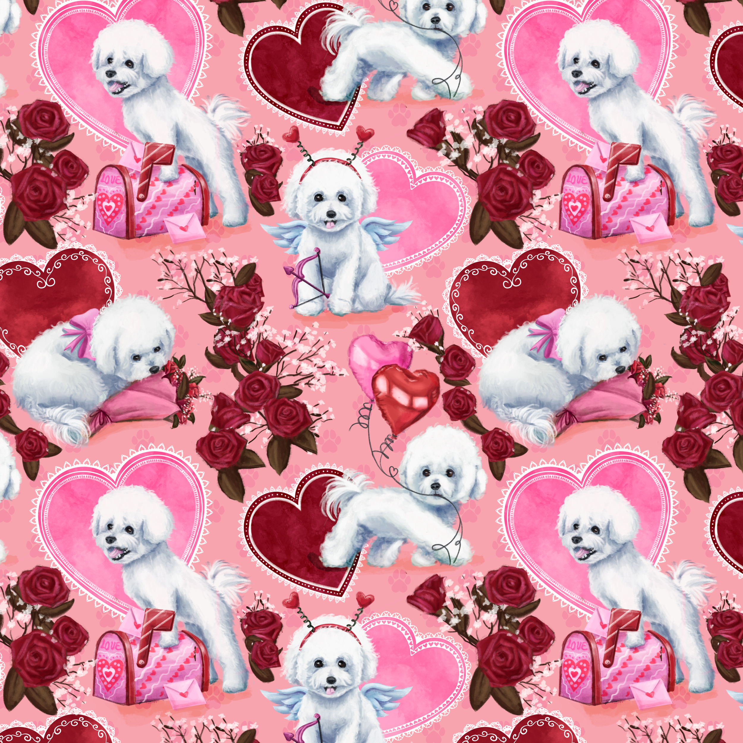 lovely bichon frise- main pattern.png