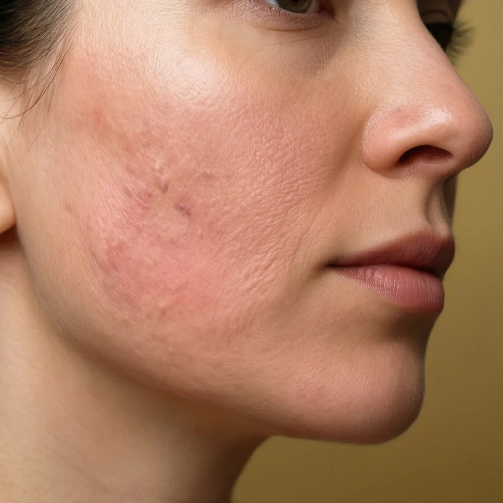 Acne scar reduction therapy results at Glow in Grace Aesthetics Carson CA