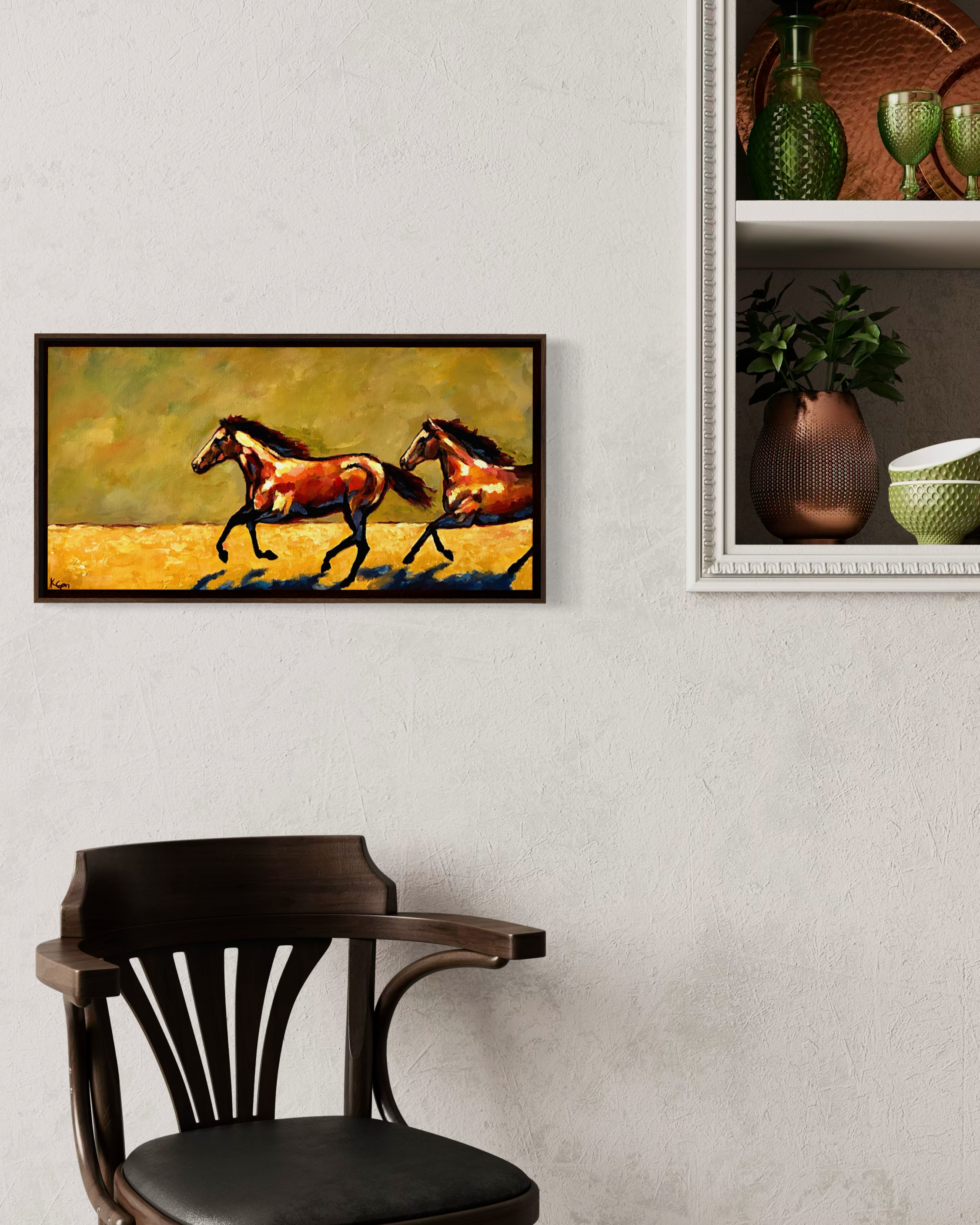 homestead horse art for kitchen
