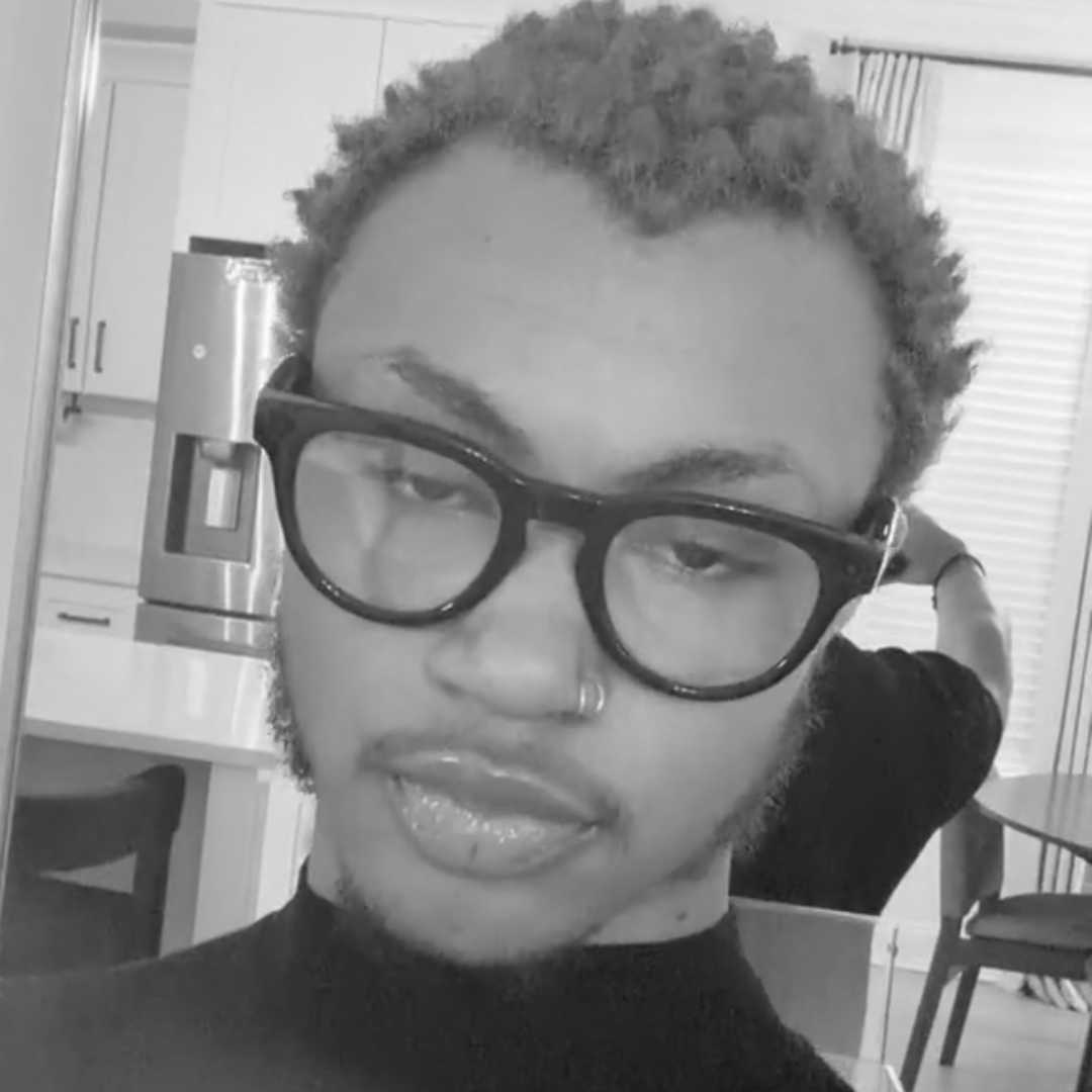 Image of Trent with glasses on