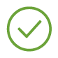 A green check mark inside a circle, indicating approval or success.