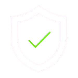 A shield icon with a check mark inside