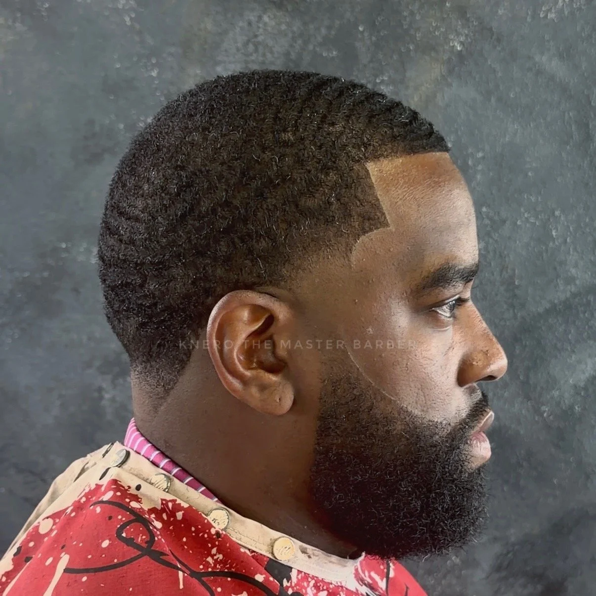 Fresh fade and full beard grooming by kNERO at kNERO’s Styles of Luxury barbershop in The Colony TX