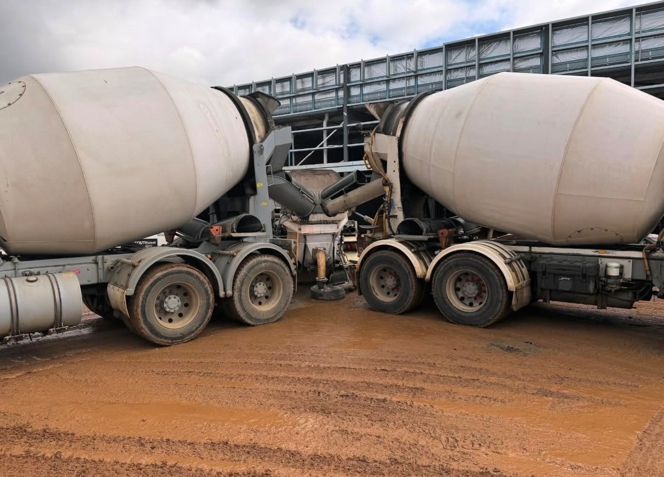 SWCP crew completing concrete line pumping pour South West WA
