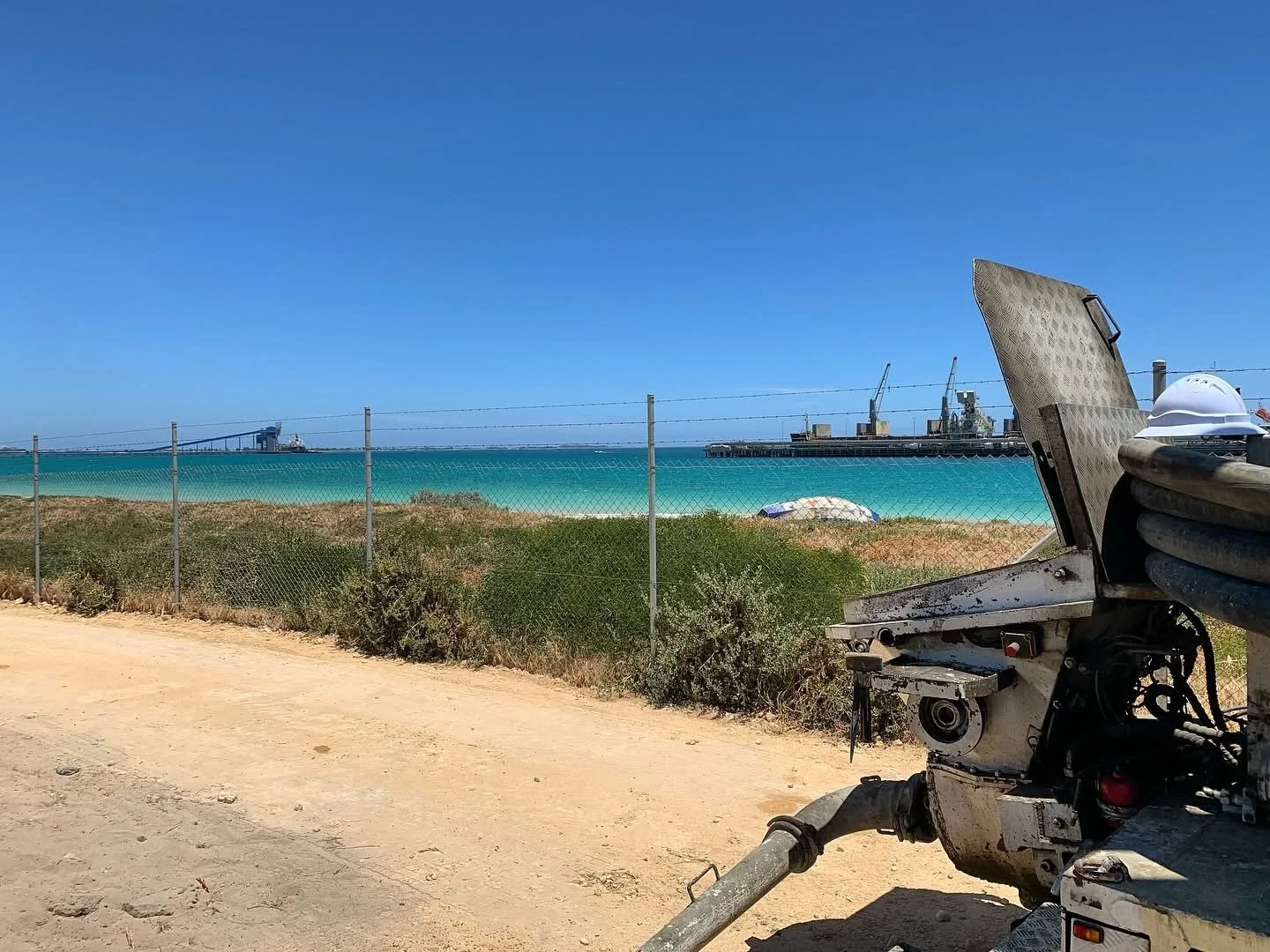 Concrete pumping services for mining and resource projects Pilbara Western Australia