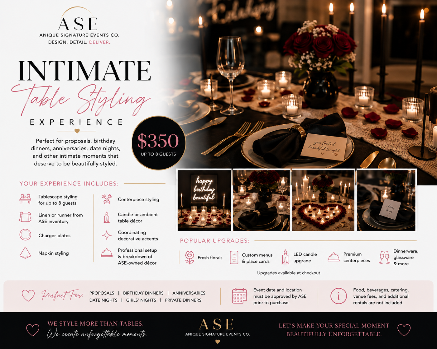 Intimate Table Styling Experience