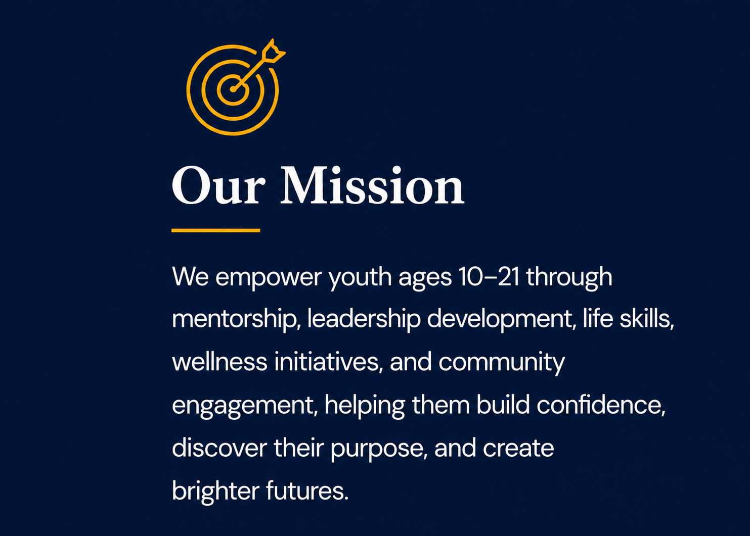 Helping youth build confidence and discover their purpose