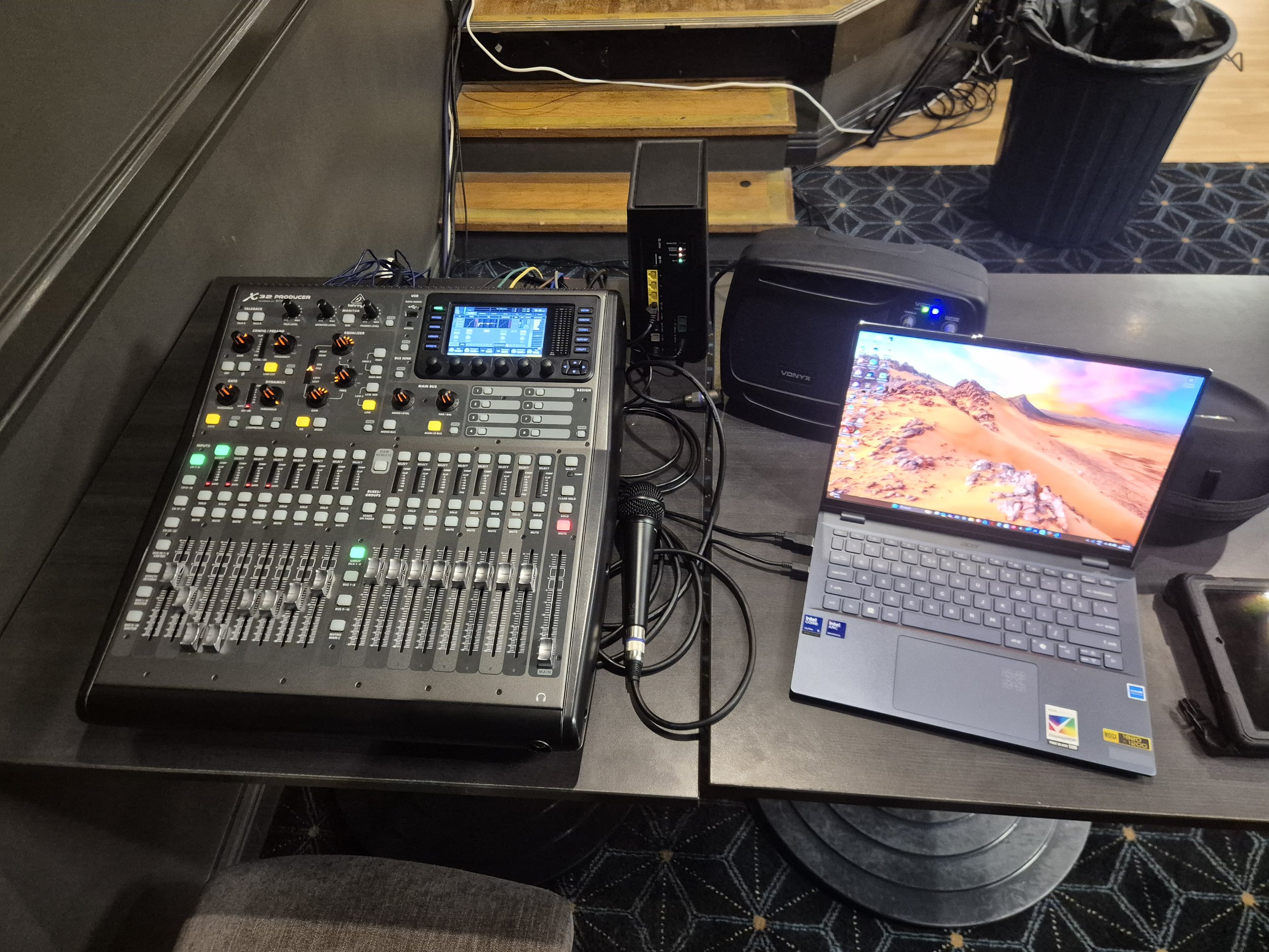 Cohesion Front of House Set Up