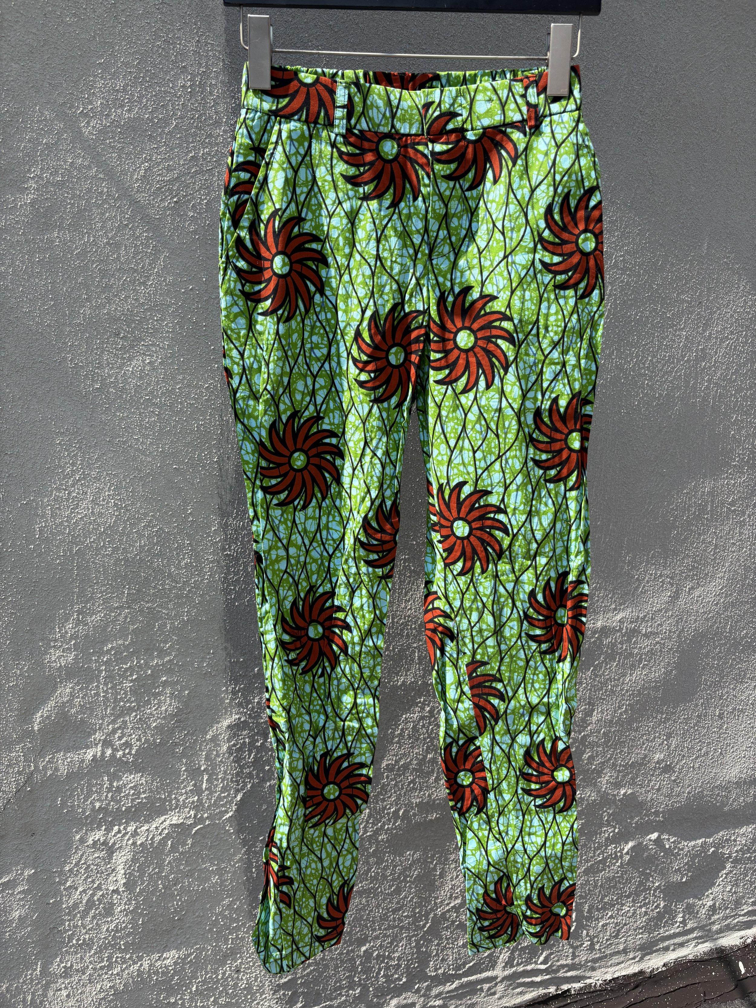 African Spiral Print Trousers