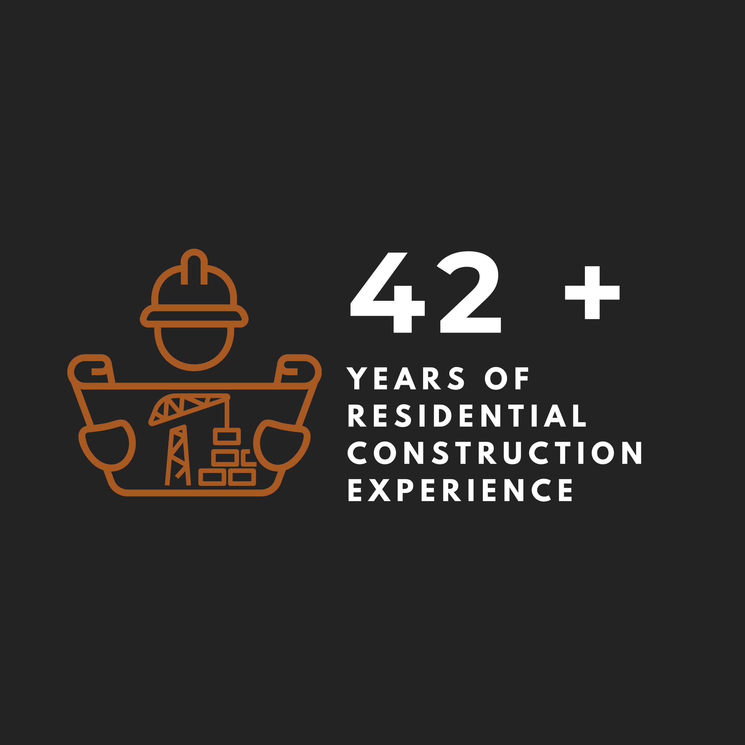 42 years of residential construction experience