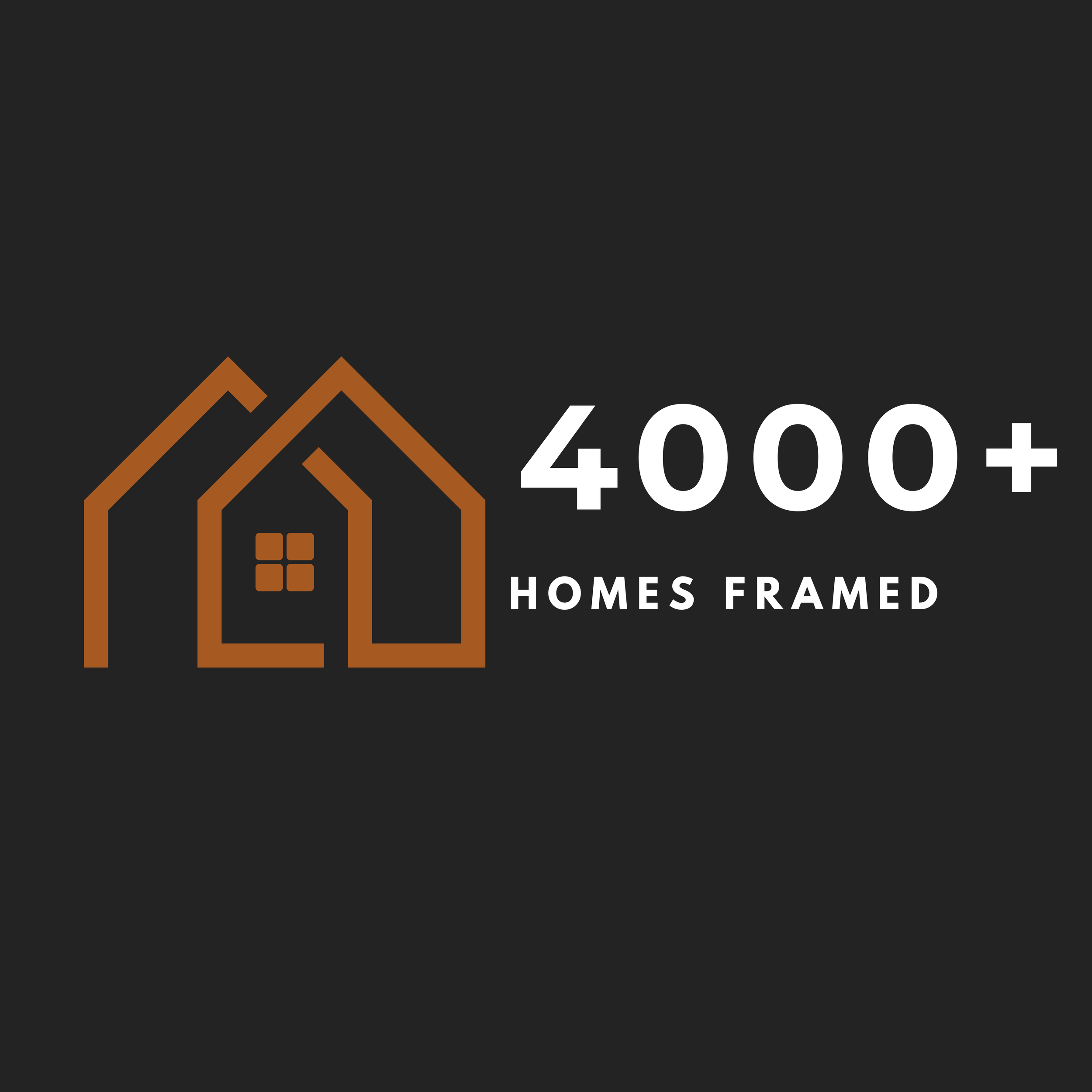 Mainframe Developments has framed more than 4000 homes throughout it's 42 years of residential contracting, construction management and construction development career.