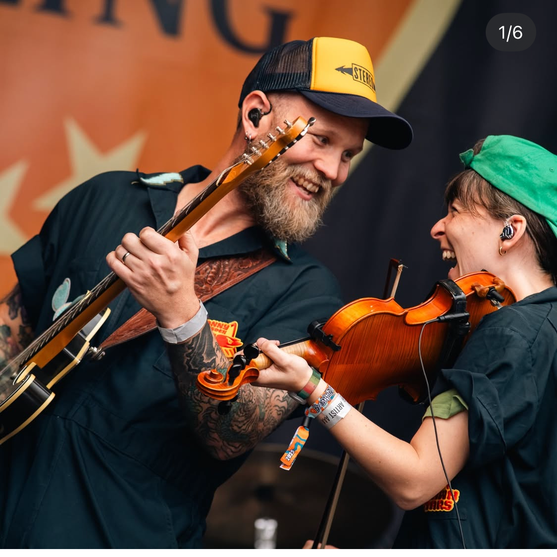 Travis New and Pepi Emrichs at Bella Drum Festival Scotland
