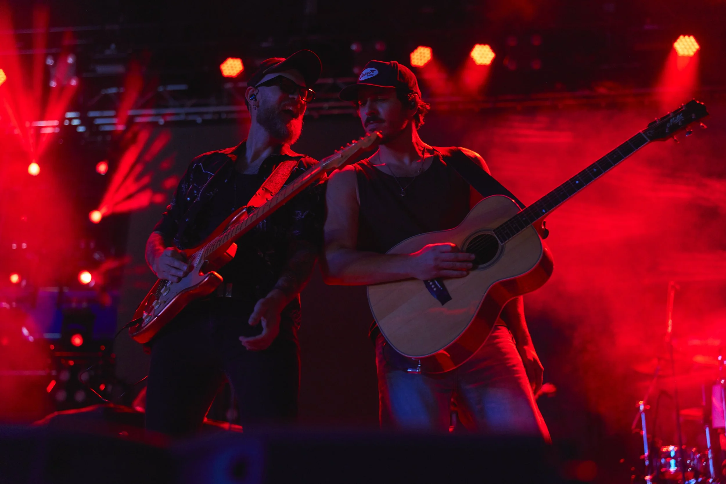 Travis New and Morgan Evans at Meatstock 2026