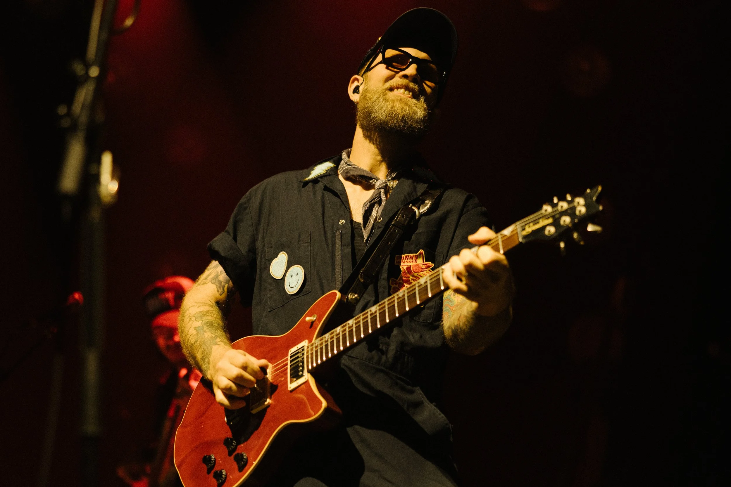 Travis New on stage with Fanny Lumsden supporting Rob Thomas at the Enmore Theatre