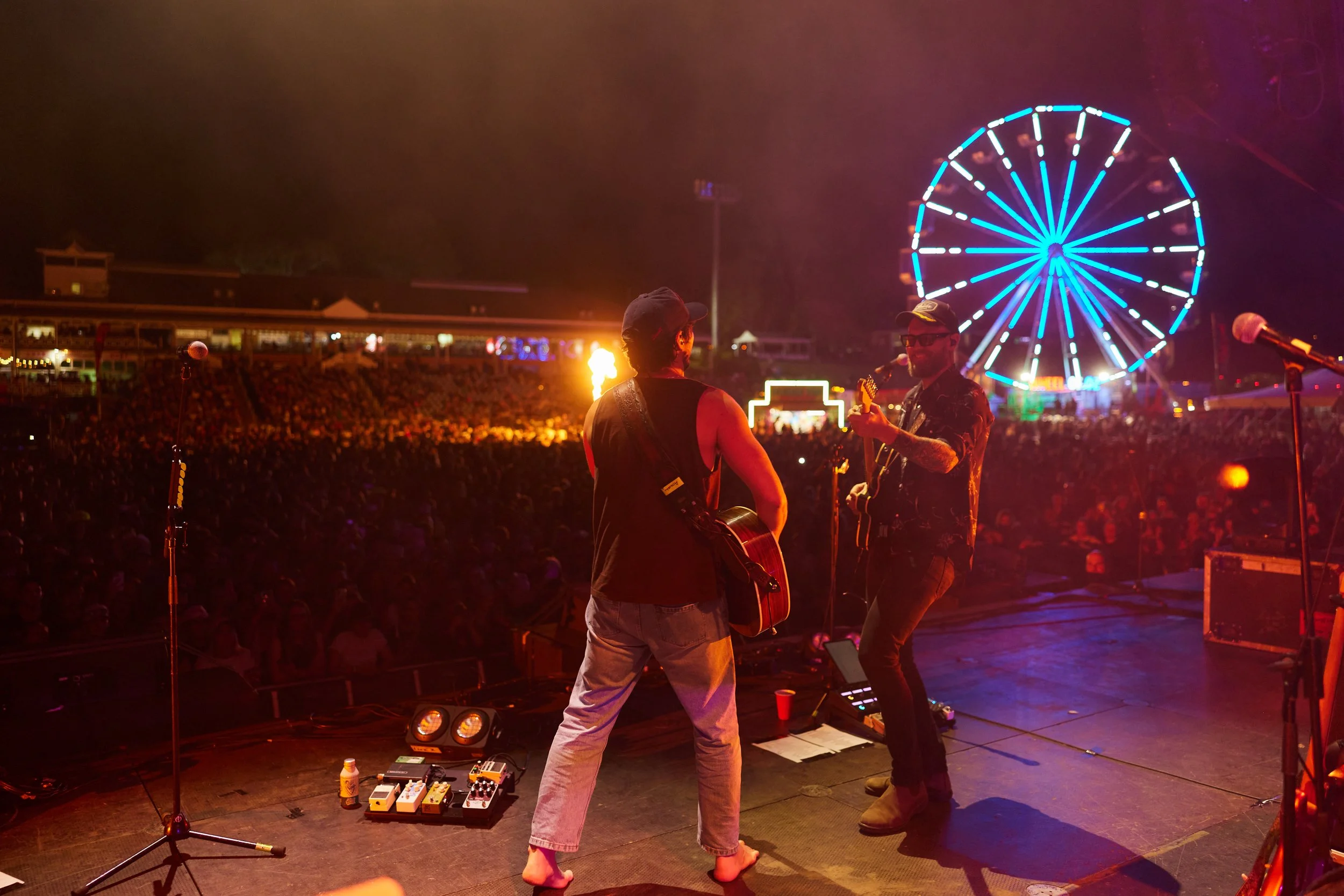 Travis New and Morgan Evans at Meatstock 2026