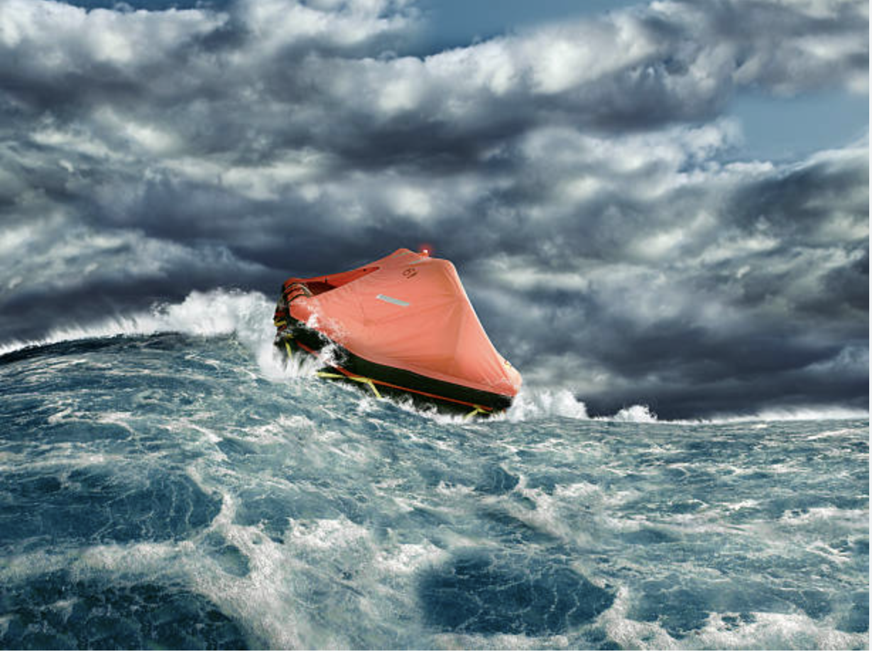 Sometimes you just gotta jump on a life raft!