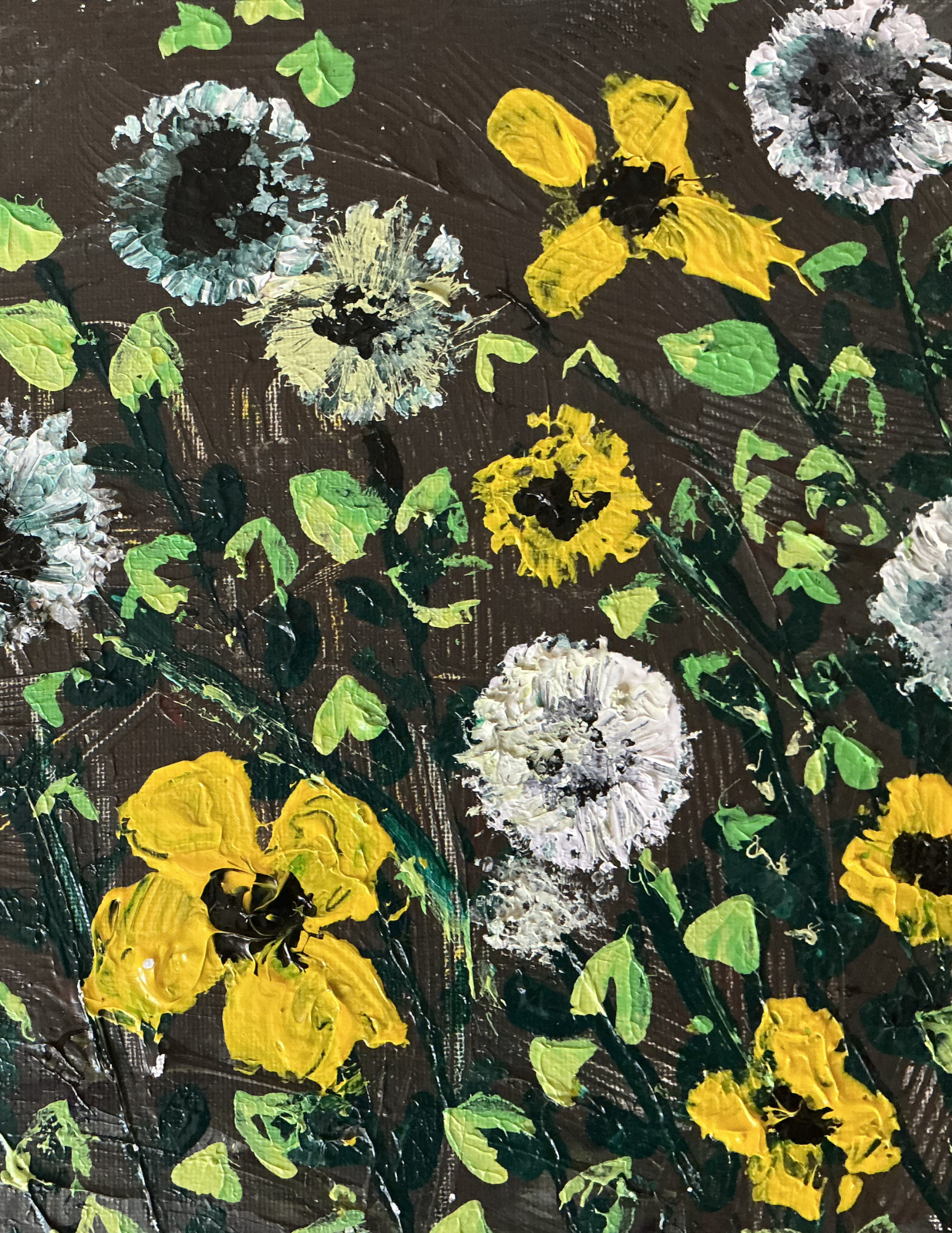 Children’s Acrylic Painting and Nature Print Class