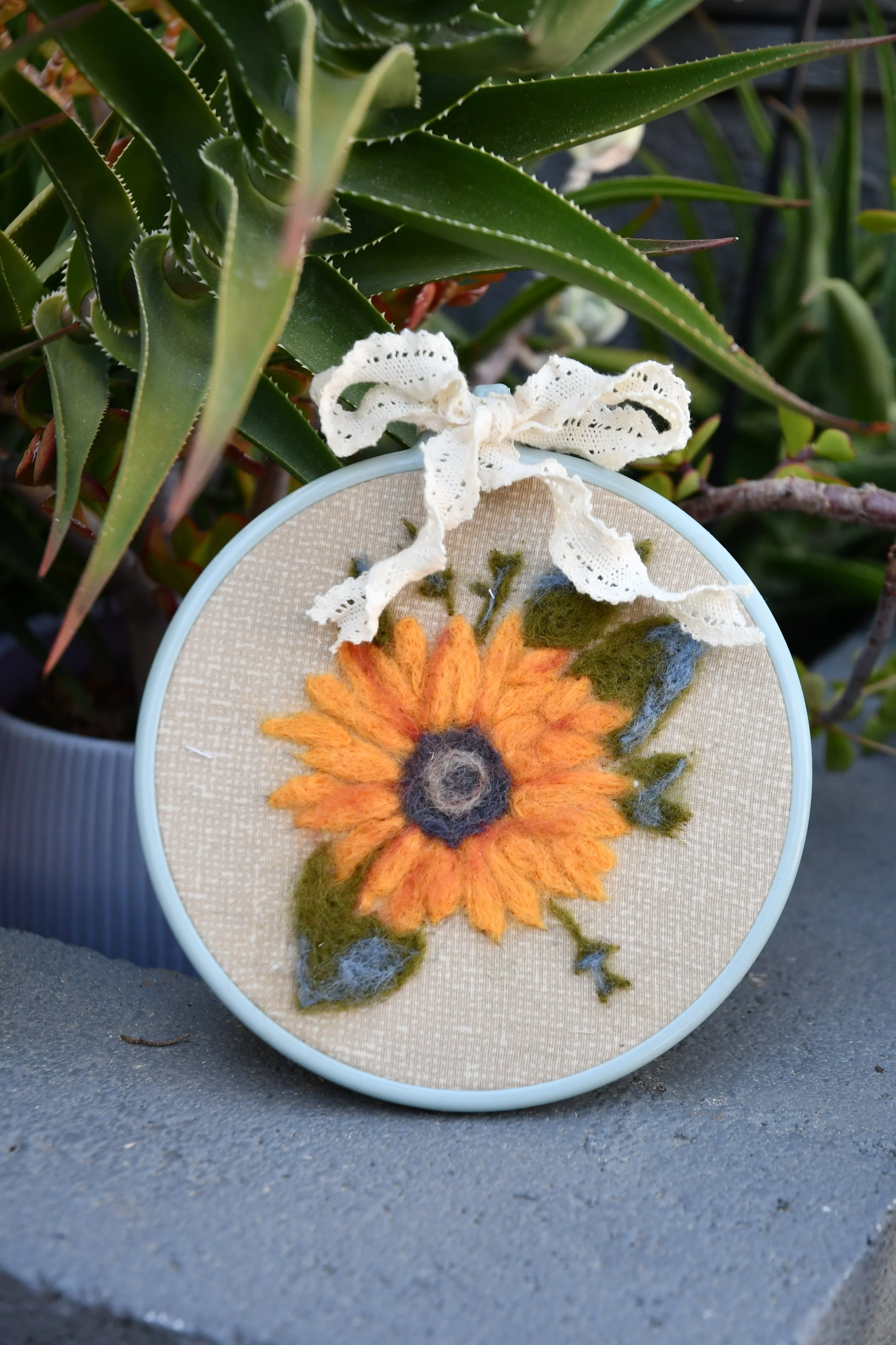 Needle Felting at Hush Coffee