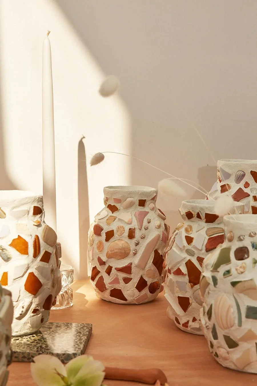 Mosaic Vase Workshop at Fathers Farmhouse
