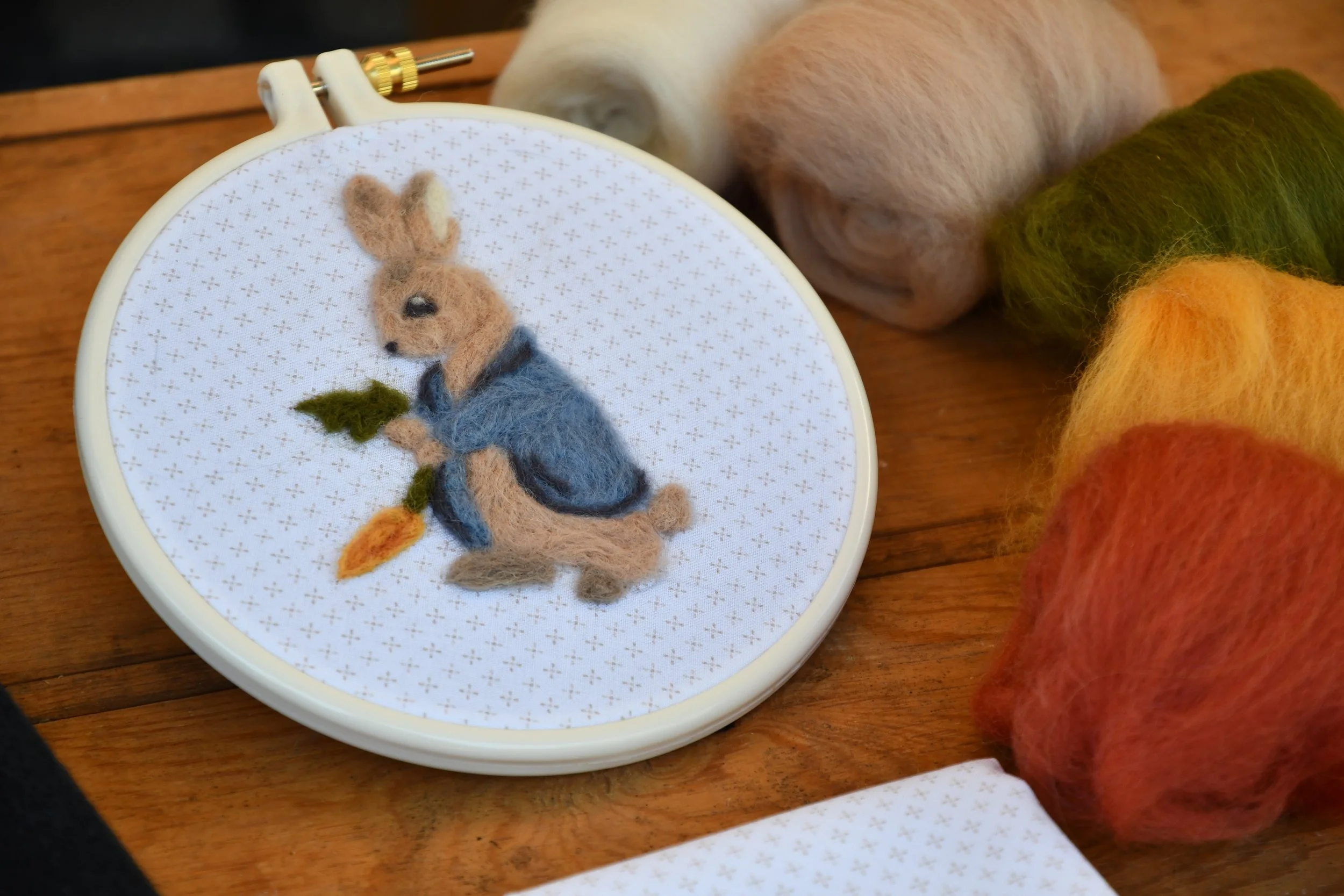 Needle Felting with Local Llama Wool-July 18th @Fathers Farmhouse