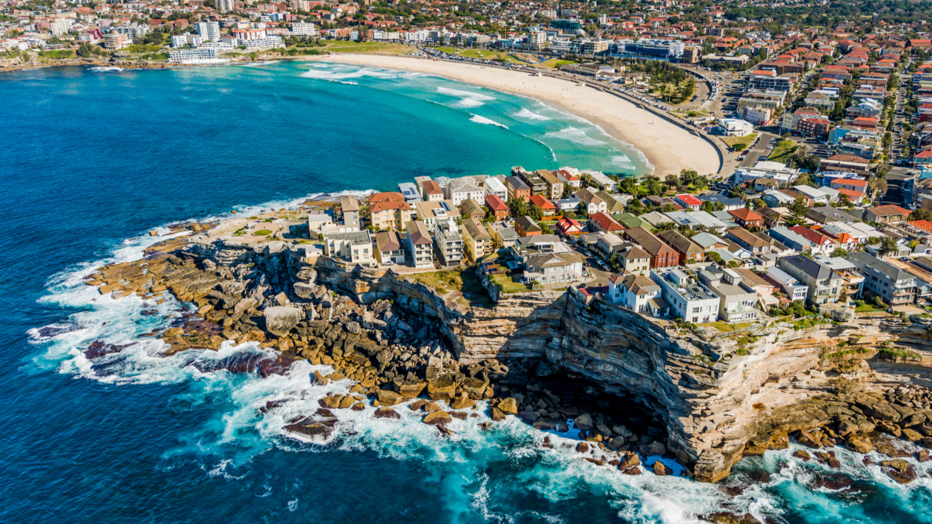 Aerial view of Sydney's eastern suburbs