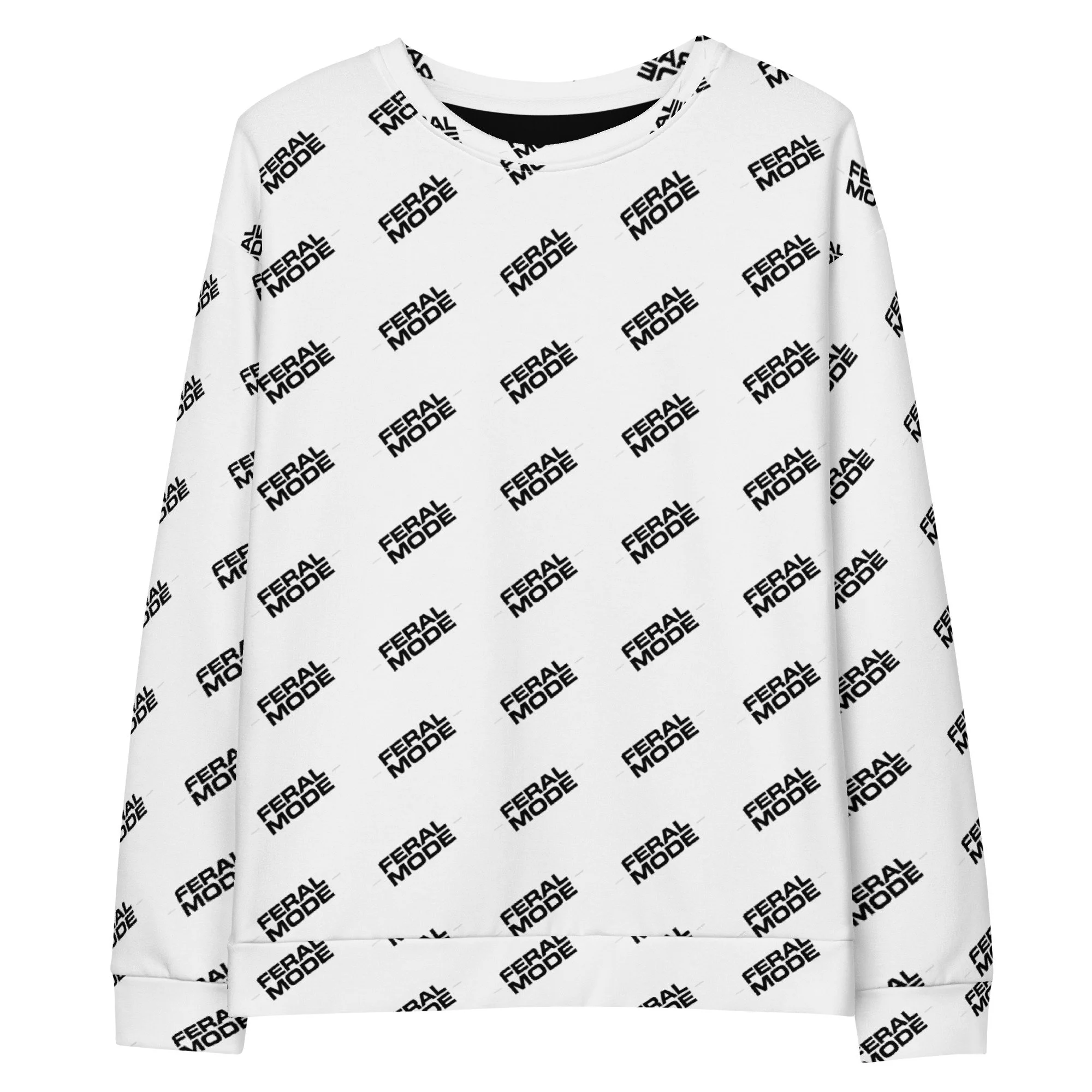 FERAL MODE - White Sweatshirt