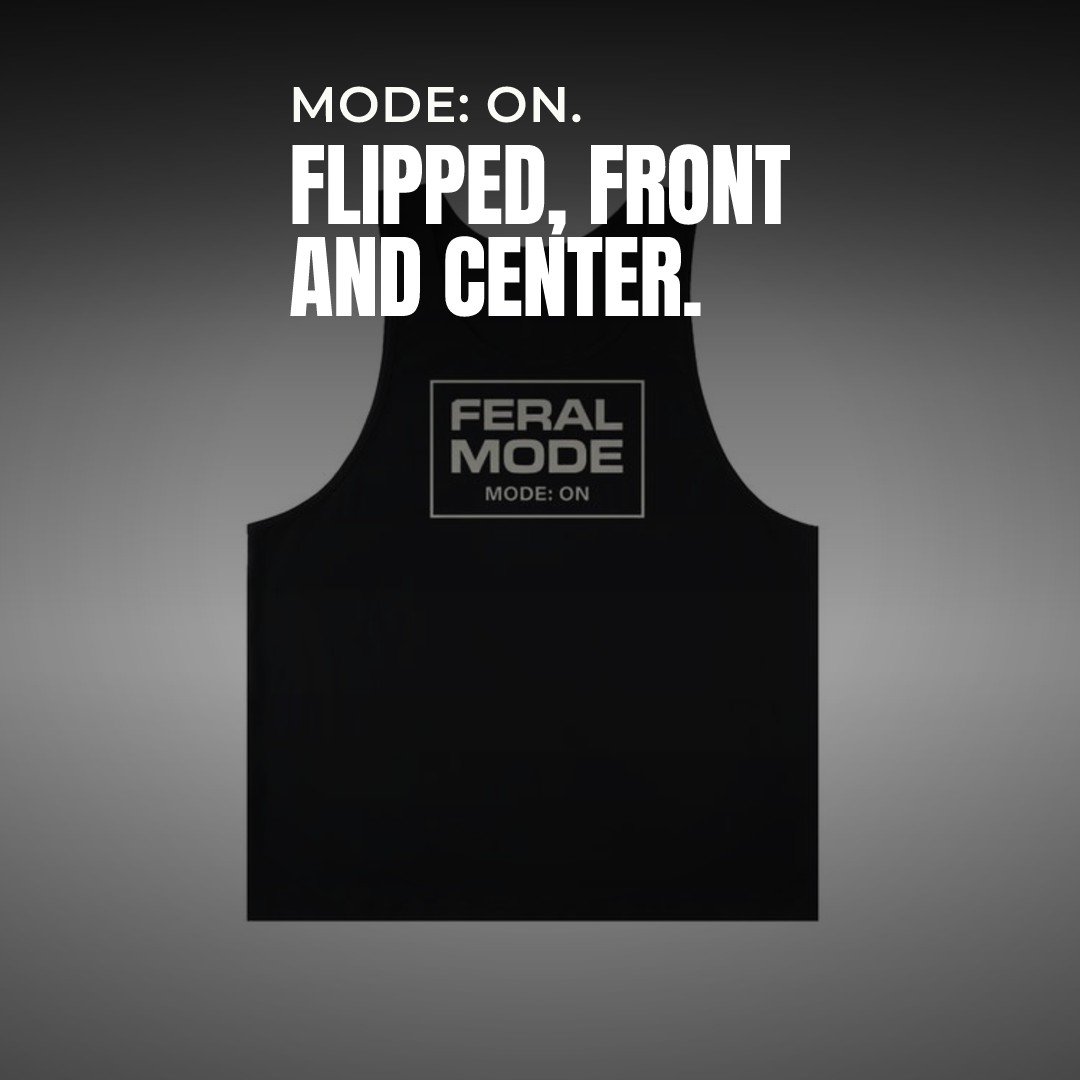 Most streetwear whispers.

We put MODE: ON right across the chest, where the room reads it before you say a word.

No tiny logo. No hidden tag. Just the switch, flipped, in plain sight.

Untamed by design.

Tap the shop link in bio to grab the MODE: 
