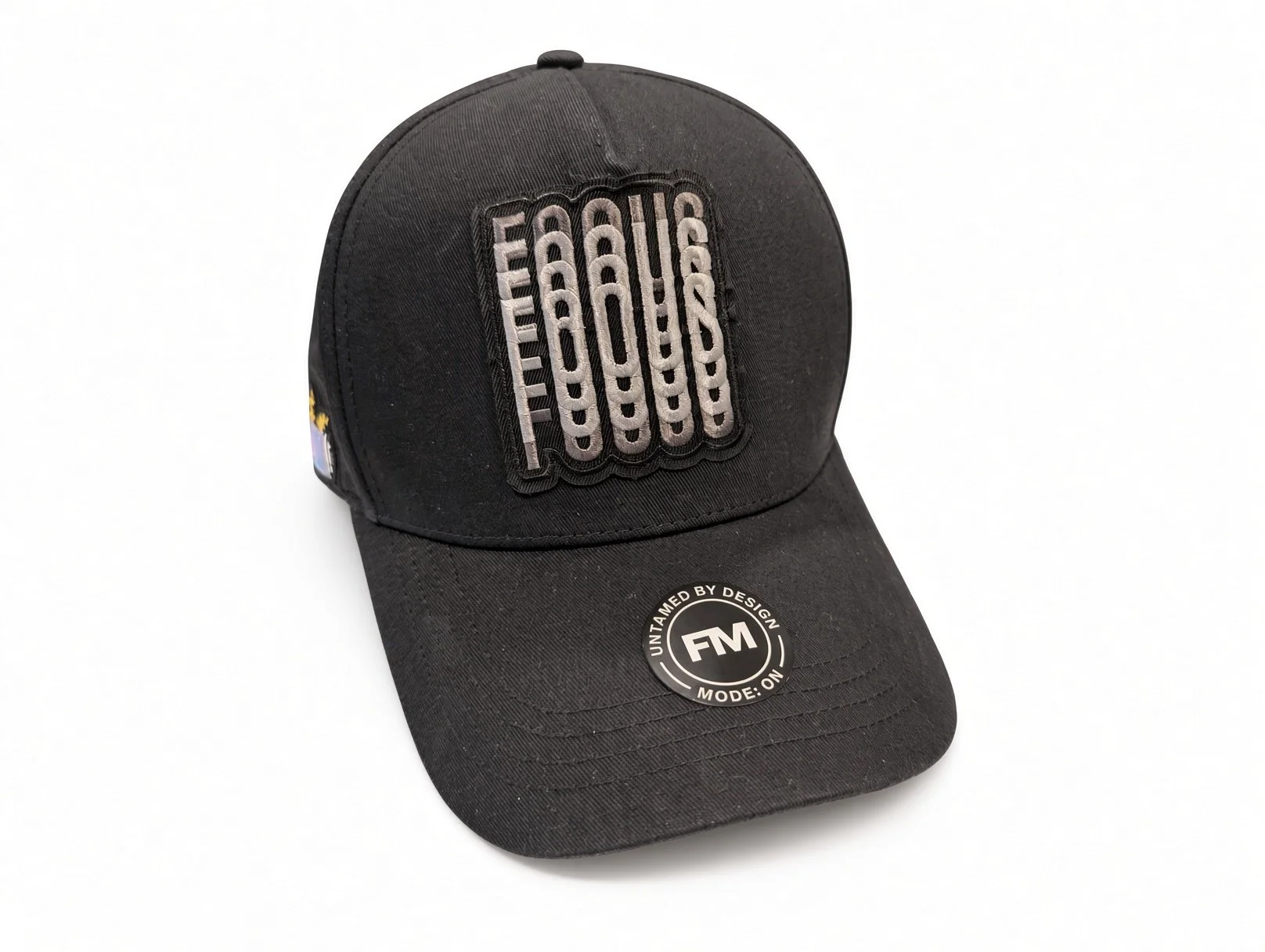 FOCUS powered by ADHD - Large Black Dad Hat [Original]
