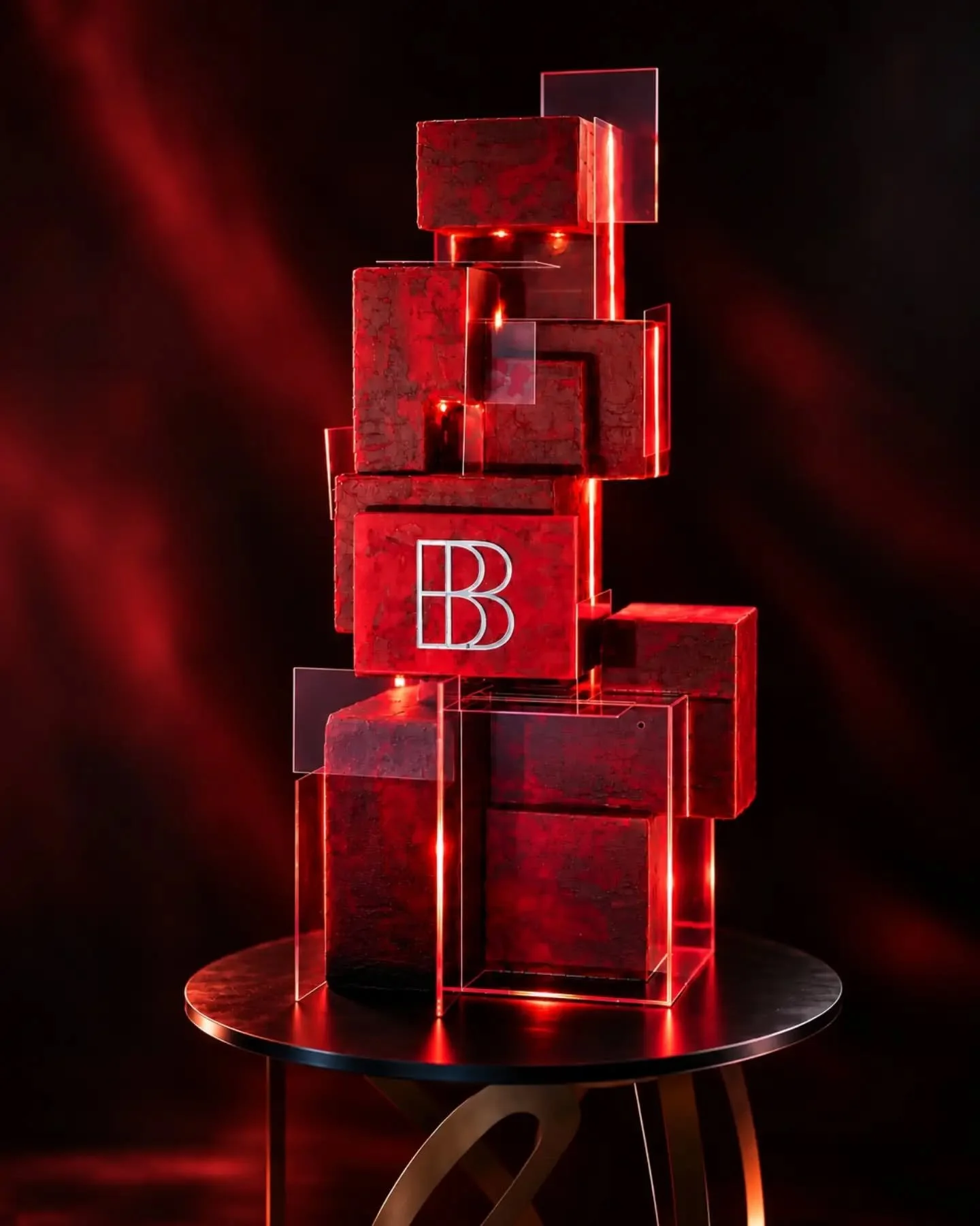 It started with a voice note.

&ldquo;Red and neon. Maybe something square, three or four tiers. Can be crazy&hellip; have fun!&rdquo;

Well, you don't have to tell me twice.

There is nothing quite like being given the freedom to create, especially 