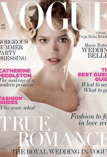 Vogue magazine featuring the work of cake artist Penelope d’Arcy Graham.