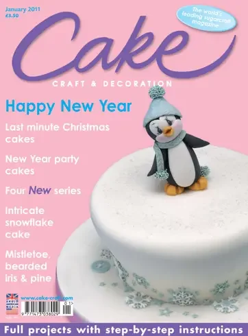 Cake magazine cover featuring cake design and sugarcraft by cake artist Penelope d’Arcy Graham.
