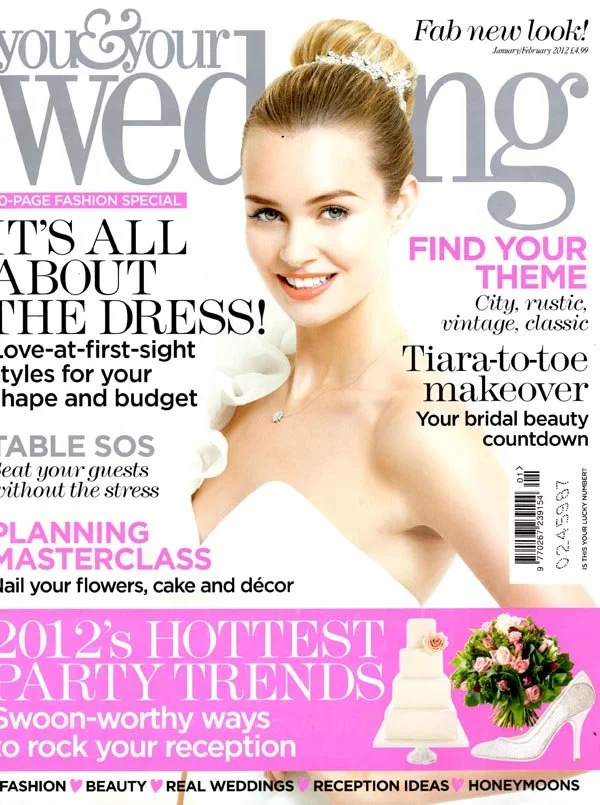 Your Wedding magazine featuring bespoke wedding cake designs by Penelope d’Arcy Graham.