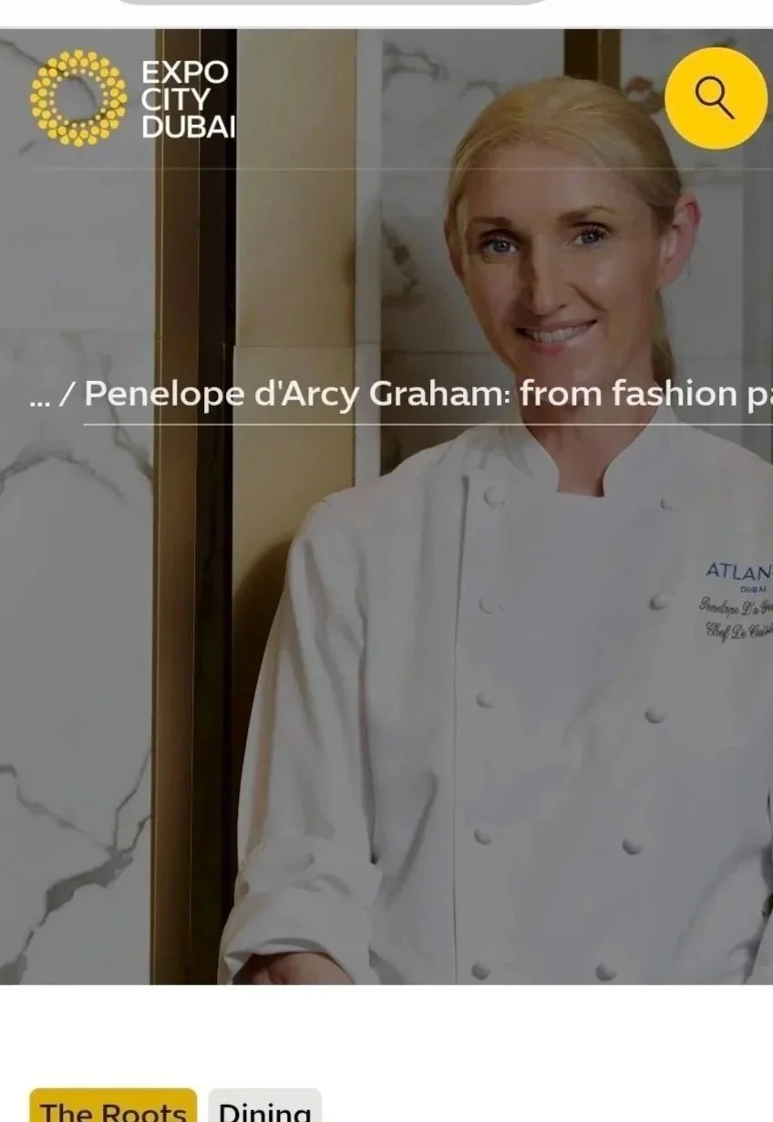 Cake artist Penelope d’Arcy Graham featured by Expo City Dubai for her work in cake design and artistry.